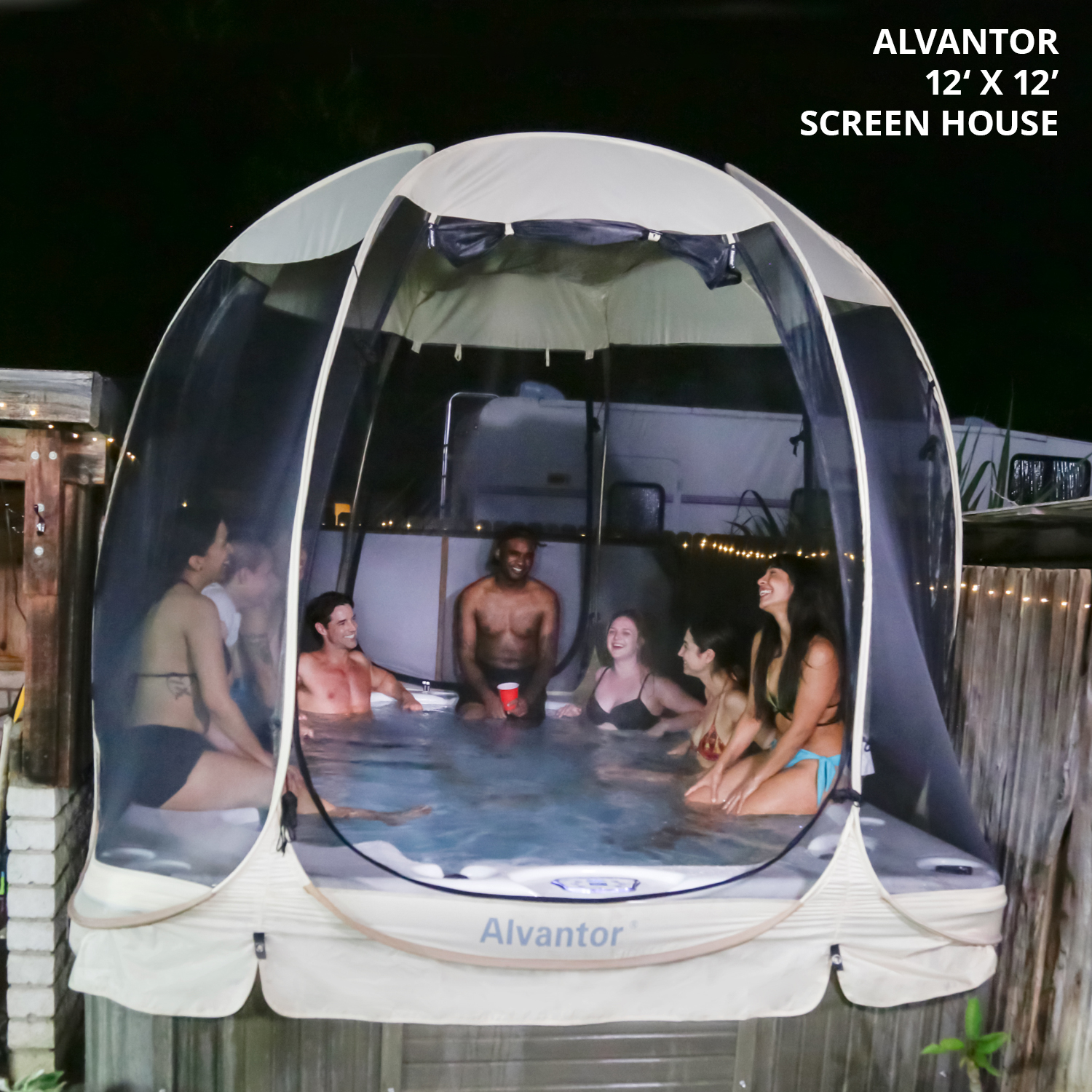 Screen House Camping Room Pop Up Gazebo 10\u0026#039;X10\u0026#039; Instand Canopy - John Pierce Auto Care