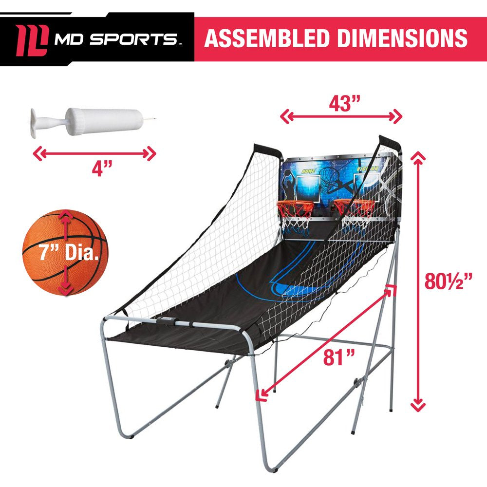 MD Sports 81 Inch Foldable Arcade Basketball Game - John Pierce Auto Care