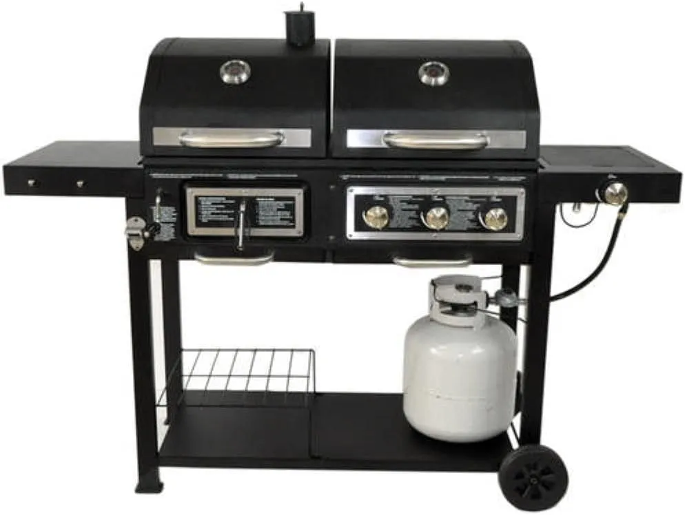 Dual Fuel Combination Charcoal\/Gas Grill - John Pierce Auto Care