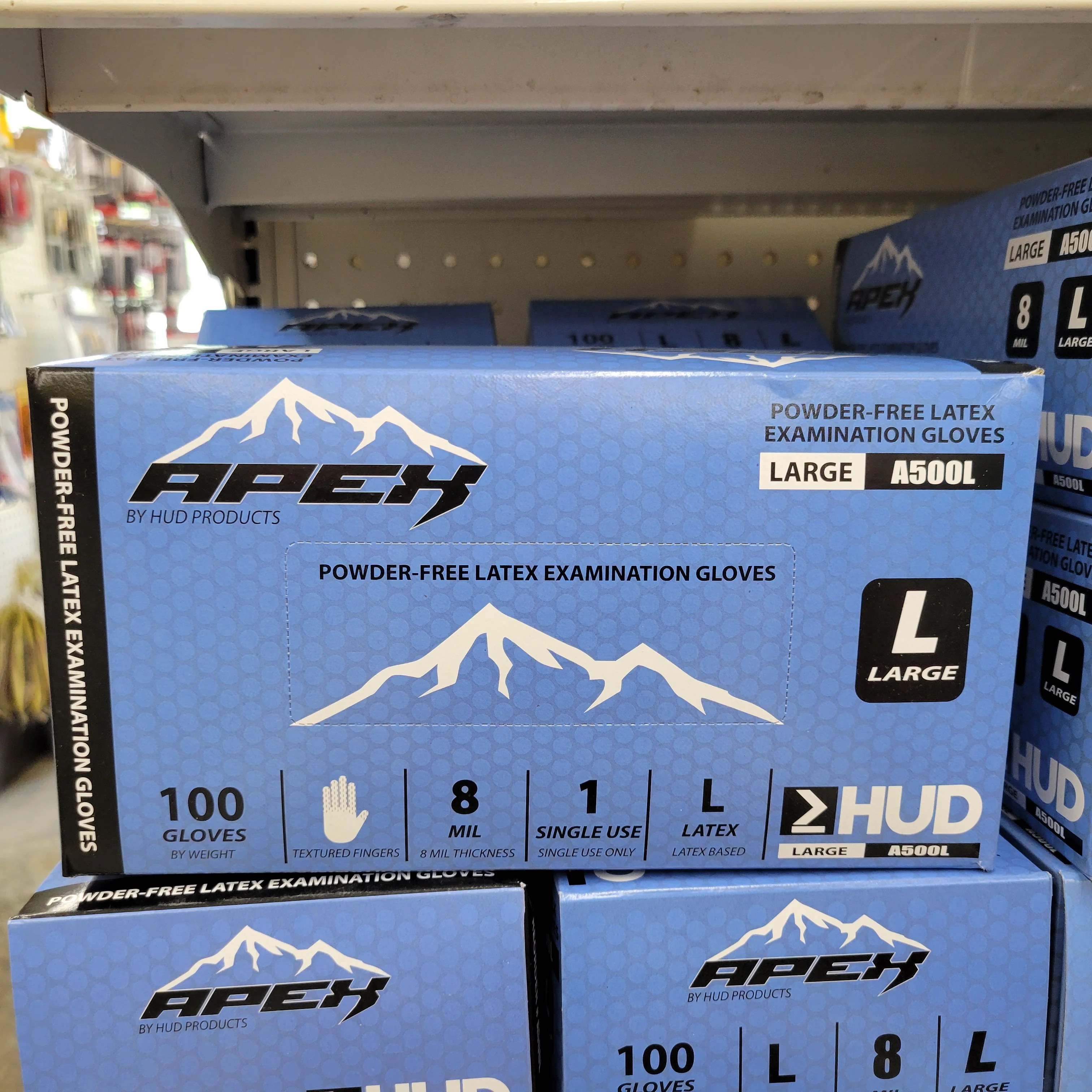 Apex A500-l GLOVES Large BX/100 8 MIL - John Pierce Auto Care