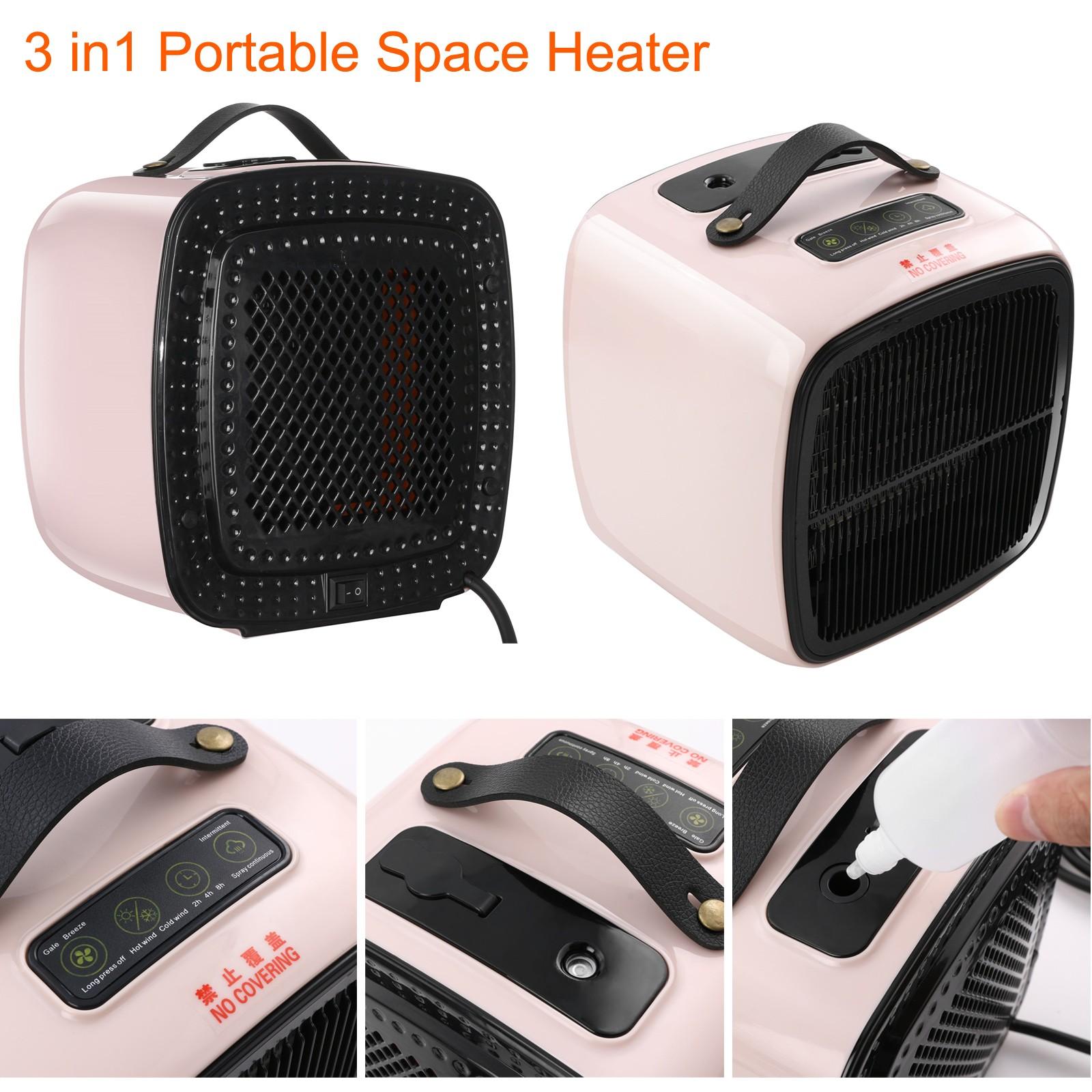 3 in1 Portable Space Heater �C Quiet Combo Ceramic Electric Personal Fan Christmas Halloween Decor Decorations Solar Outdoor Led Lights Fall Home Decor Family Kitchen Home Essentials, 817S, 11223 - John Pierce Auto Care