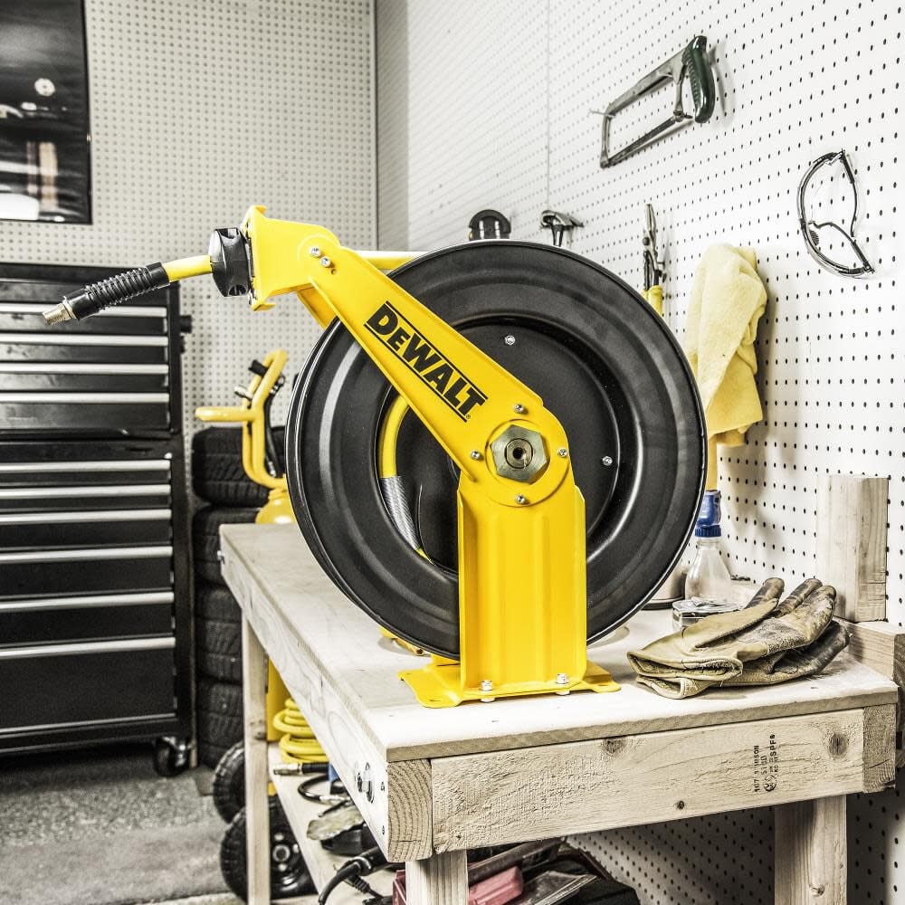 3/8-inch x 50 ft. Auto Retracting Air Hose Reel - John Pierce Auto Care