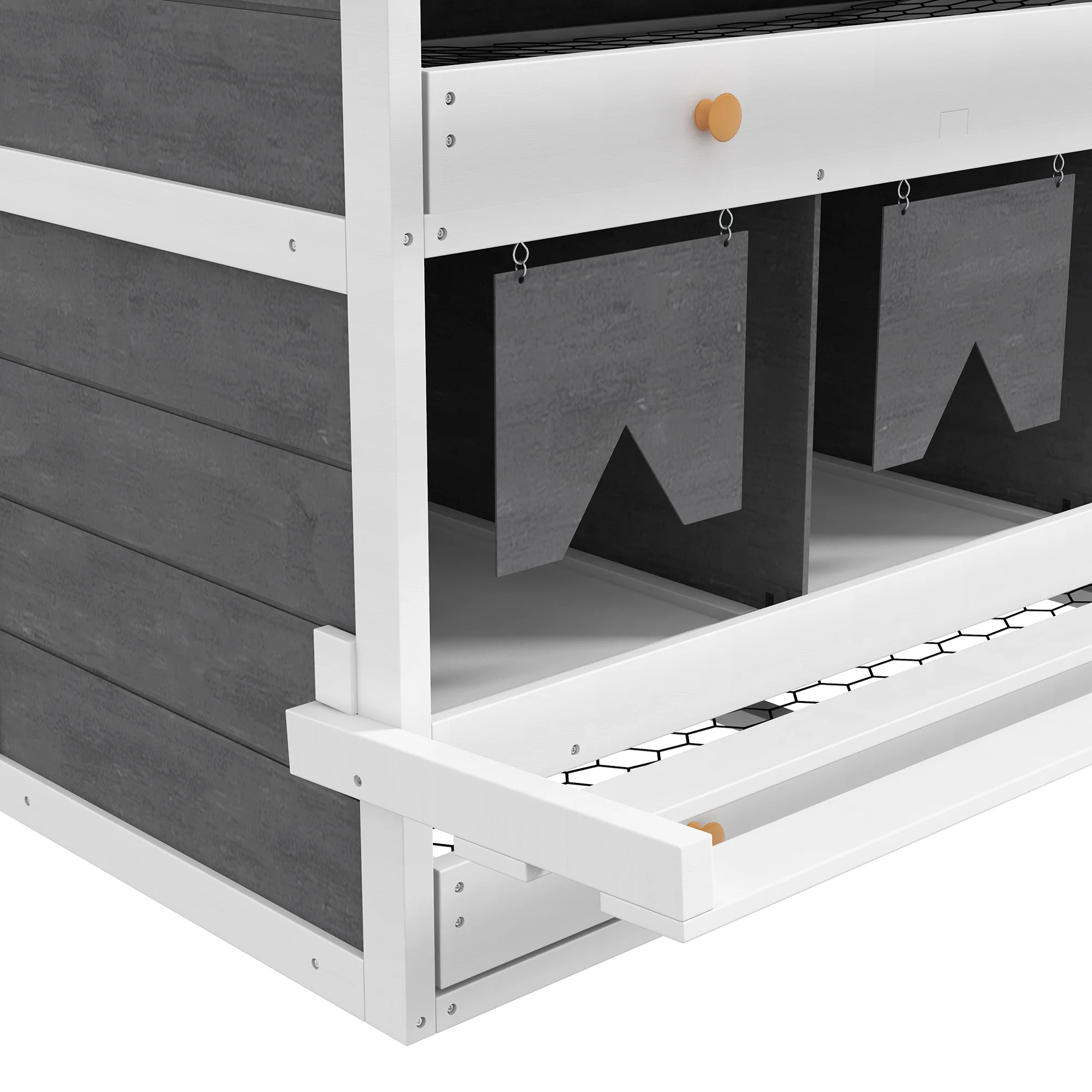 PawHut Nesting Boxes for Chickens W\/ 2 Egg Collection Trays, 8 Compartments - John Pierce Auto Care