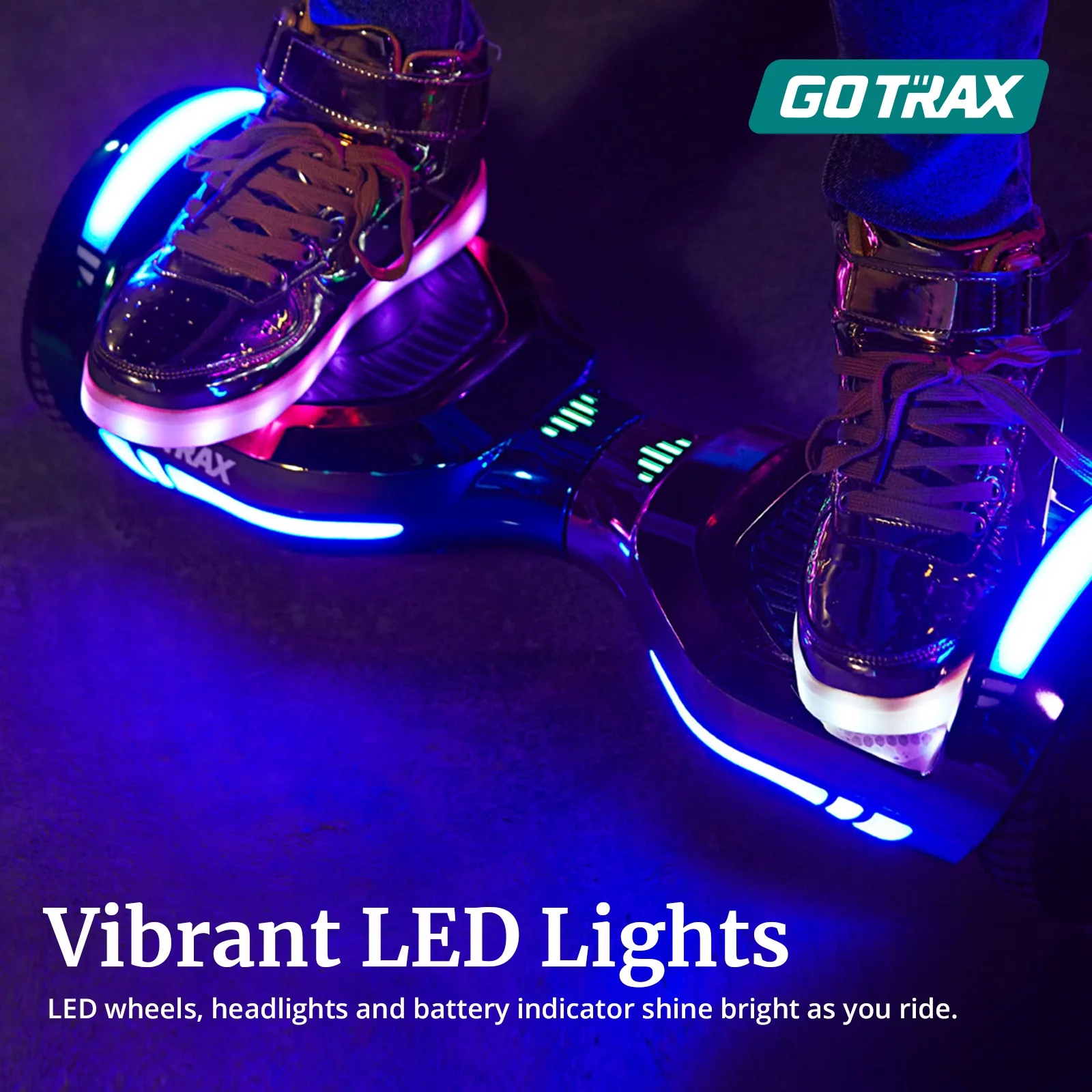 GOTRAX GLIDE PRO Bluetooth Hoverboard, 6.5\u0026quot; Wheels and 7 Colors Lights Self Balancing Scooters for 44 176lbs Kids Adults Silver - John Pierce Auto Care