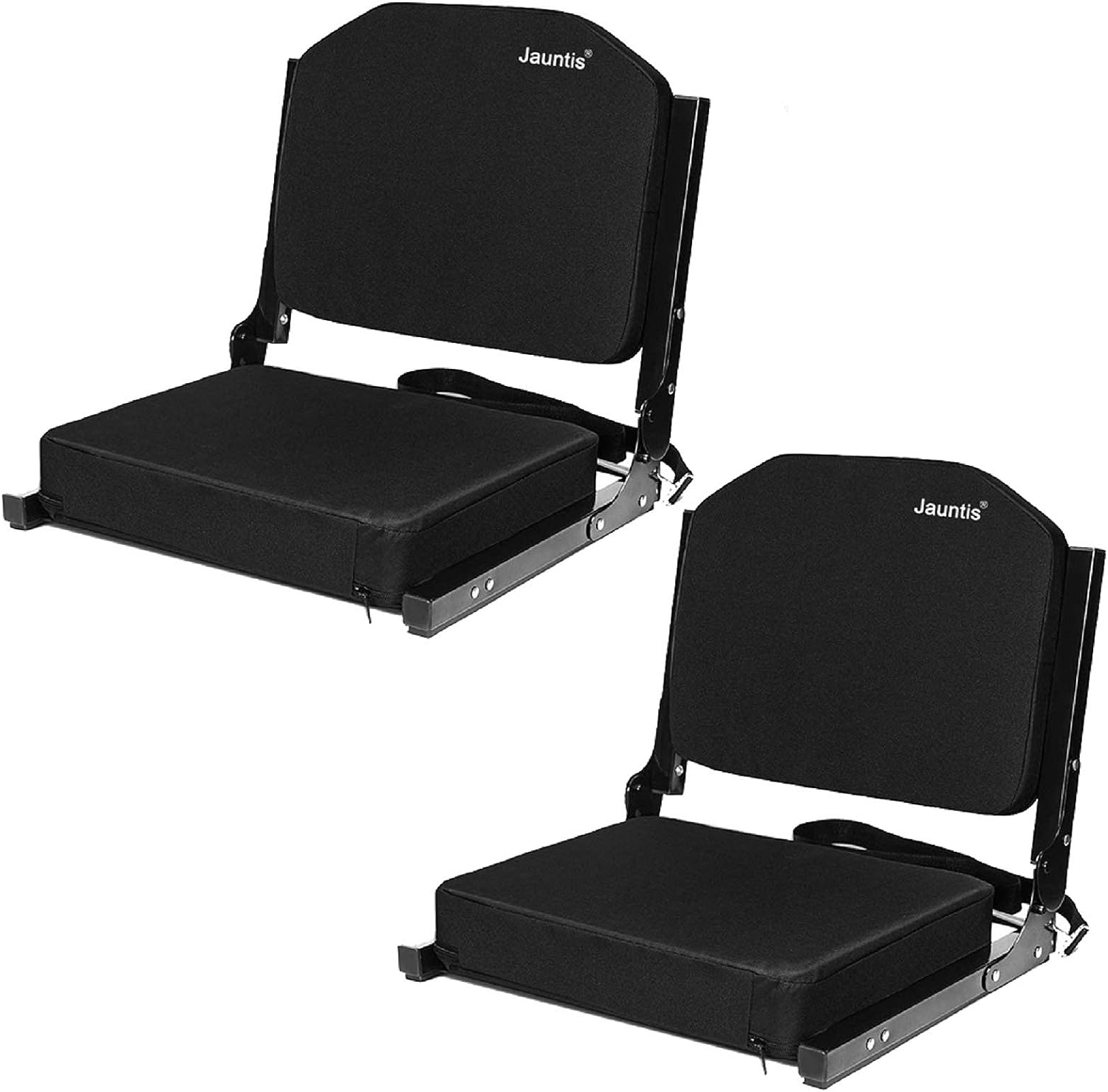 Jauntis Stadium Seats for Bleachers, Bleacher Seats with Ultra Padded Comfy Foam Backs and Cushion - John Pierce Auto Care