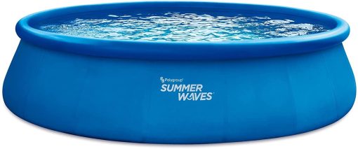 Summer Waves 18ft x 48in Quick Set Above Ground Inflatable Swimming Pool with Filter Pump, Cover, and Ground Cloth - John Pierce Auto Care