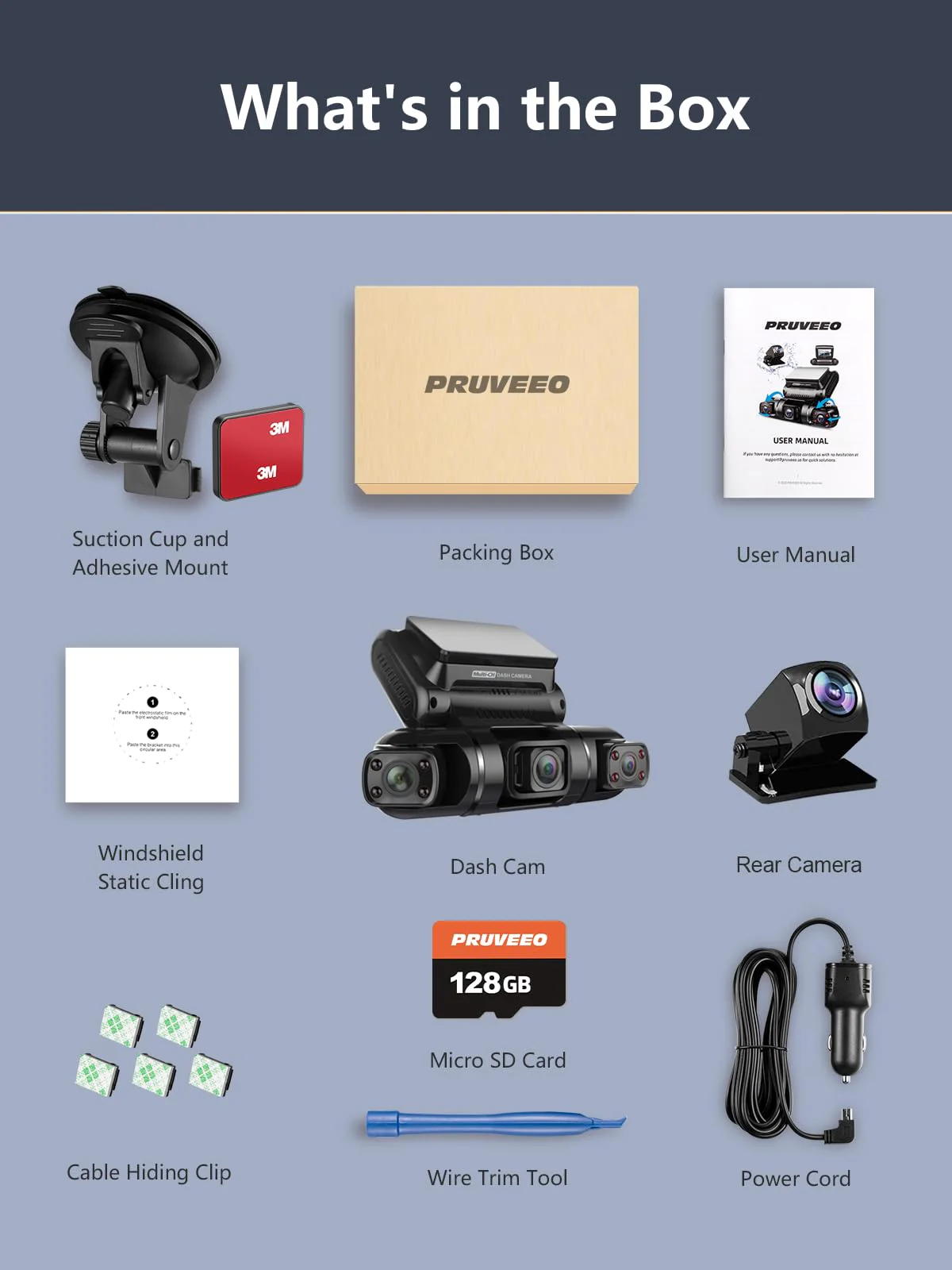 PRUVEEO 4-Channel Dash Cam, 1080P - John Pierce Auto Care