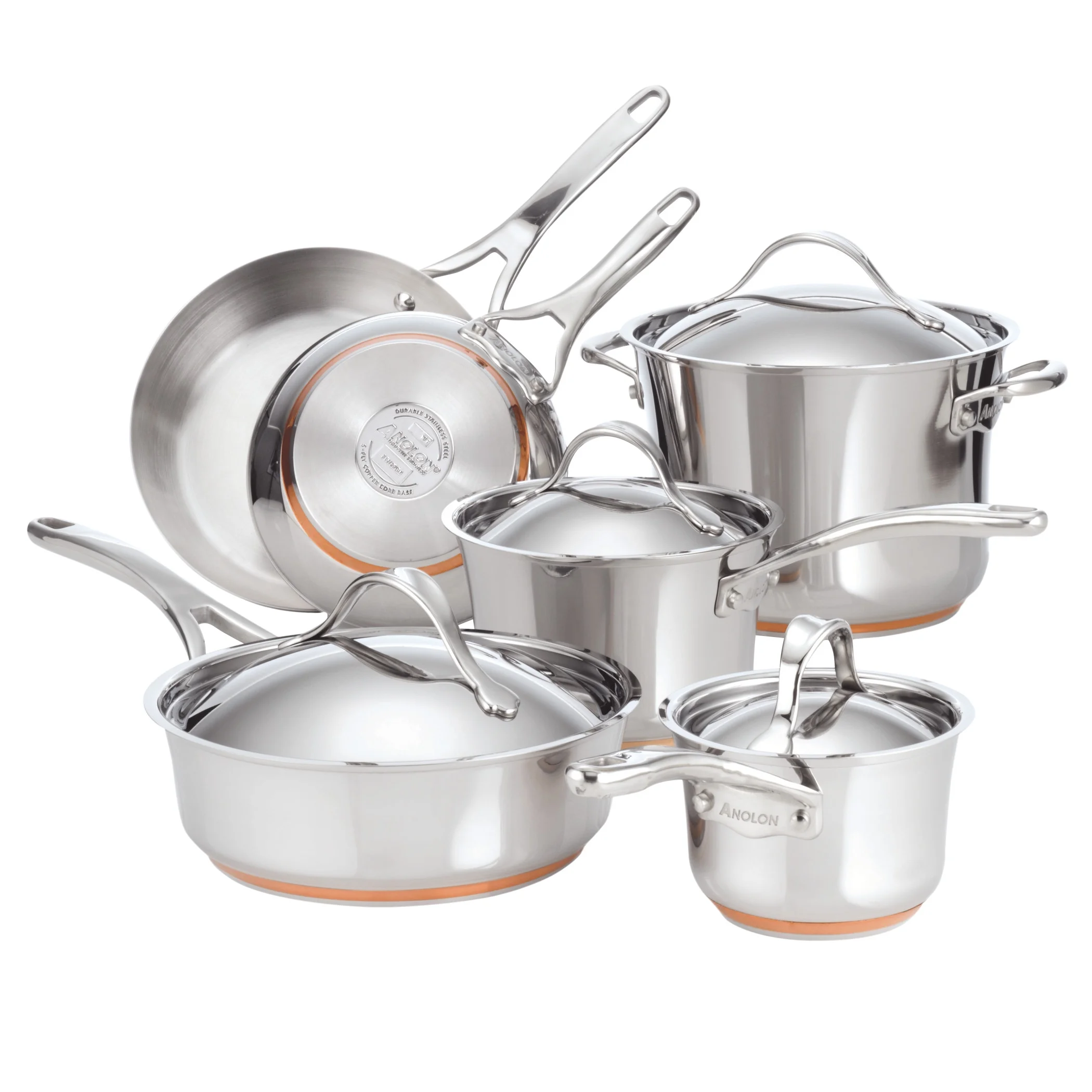 Anolon Nouvelle Copper 10-Piece Cookware Set - John Pierce Auto Care