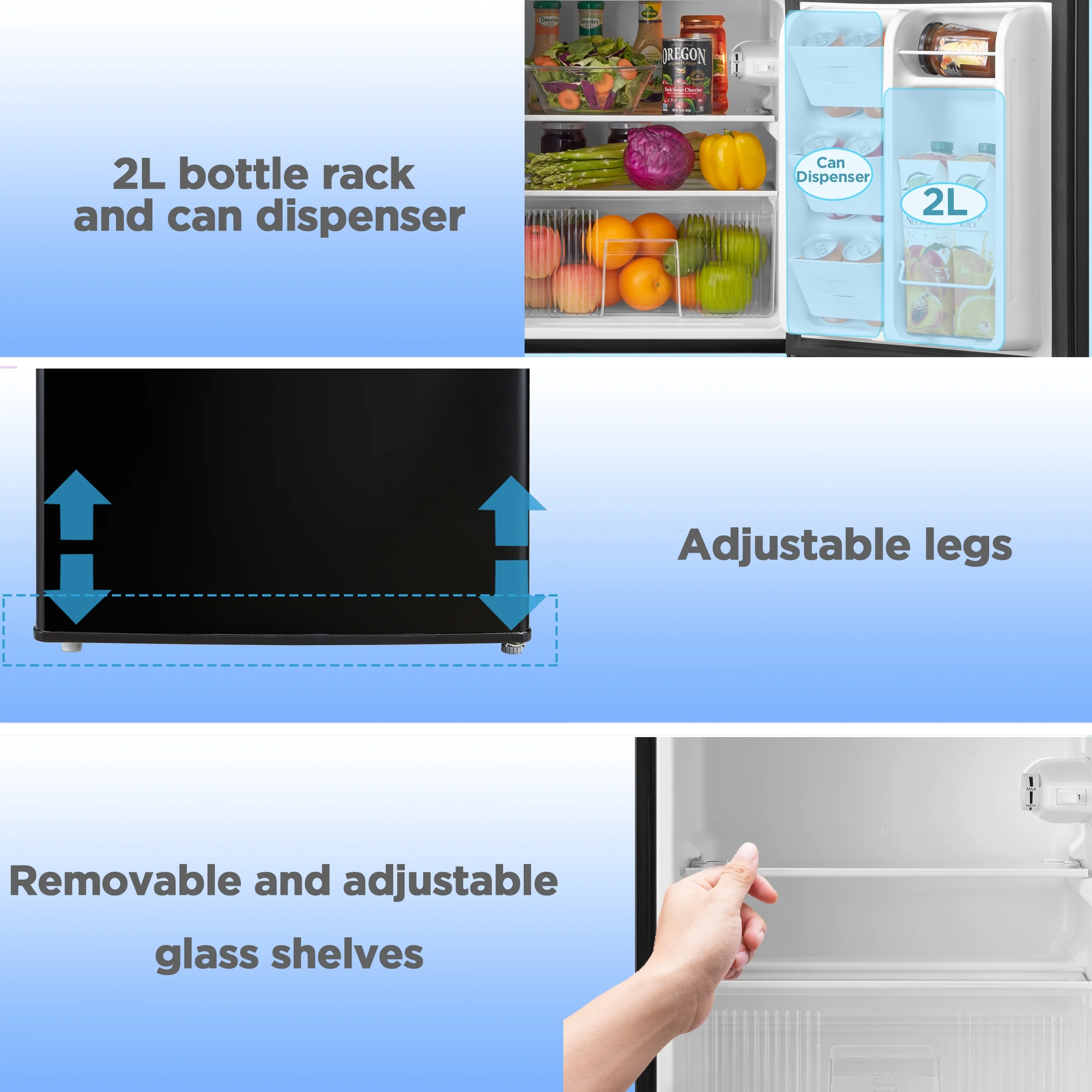 Arctic King 3.2 Cu. Ft. Mini Fridge/Freezer - John Pierce Auto Care
