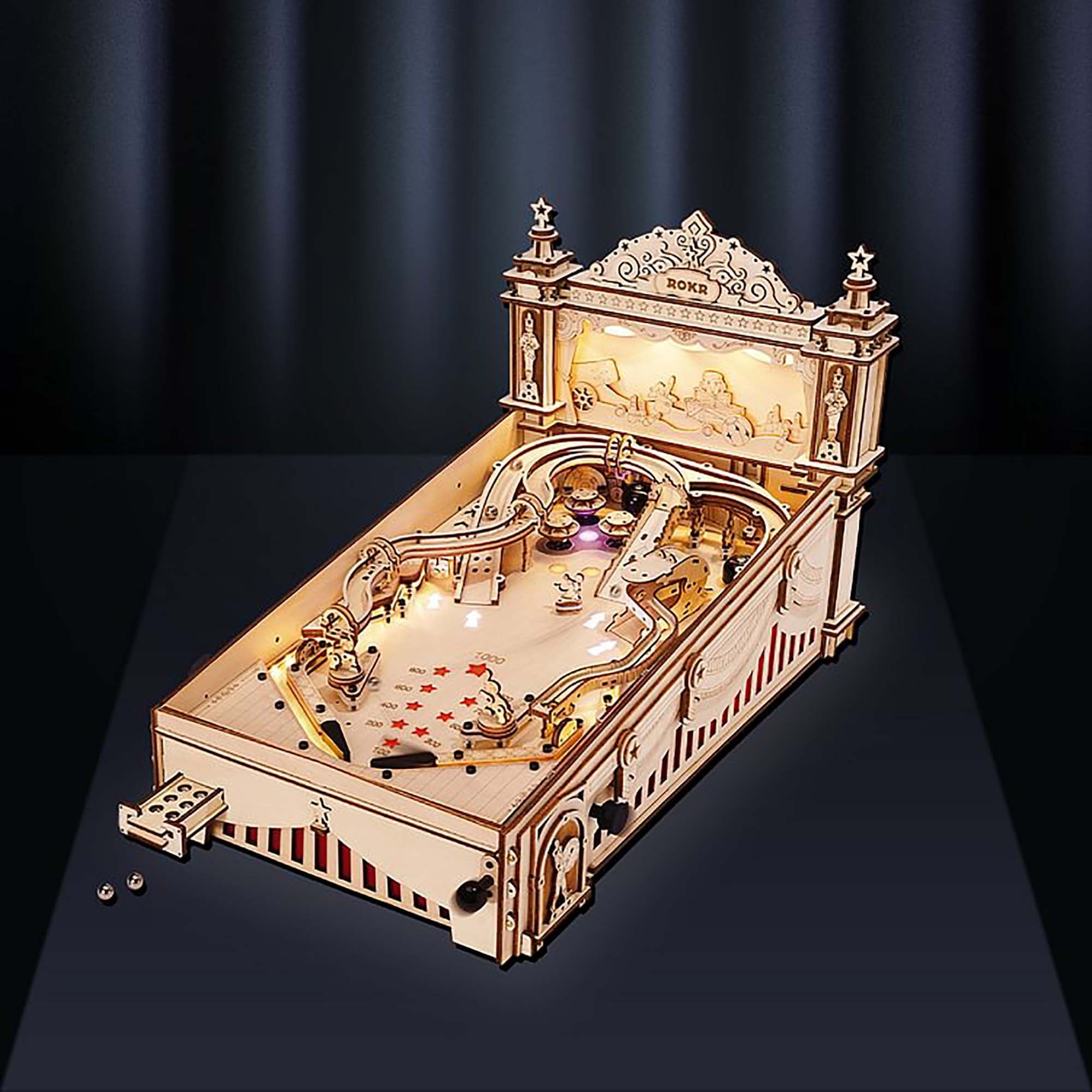 ROKR 3D Pinball Machine Wooden Puzzle - John Pierce Auto Care