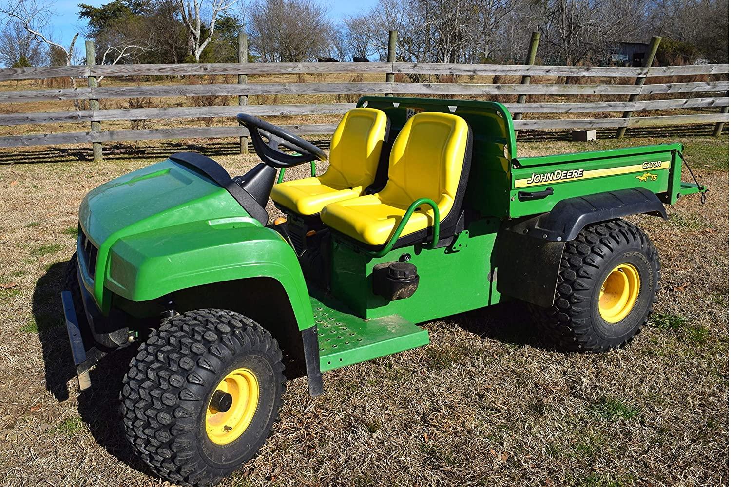 TRAC SEATS (2 Seats) Yellow Seat for John Deere Gator CS TS TX 4X2 AM133476 �C High Back Seats (Same Day ) - John Pierce Auto Care