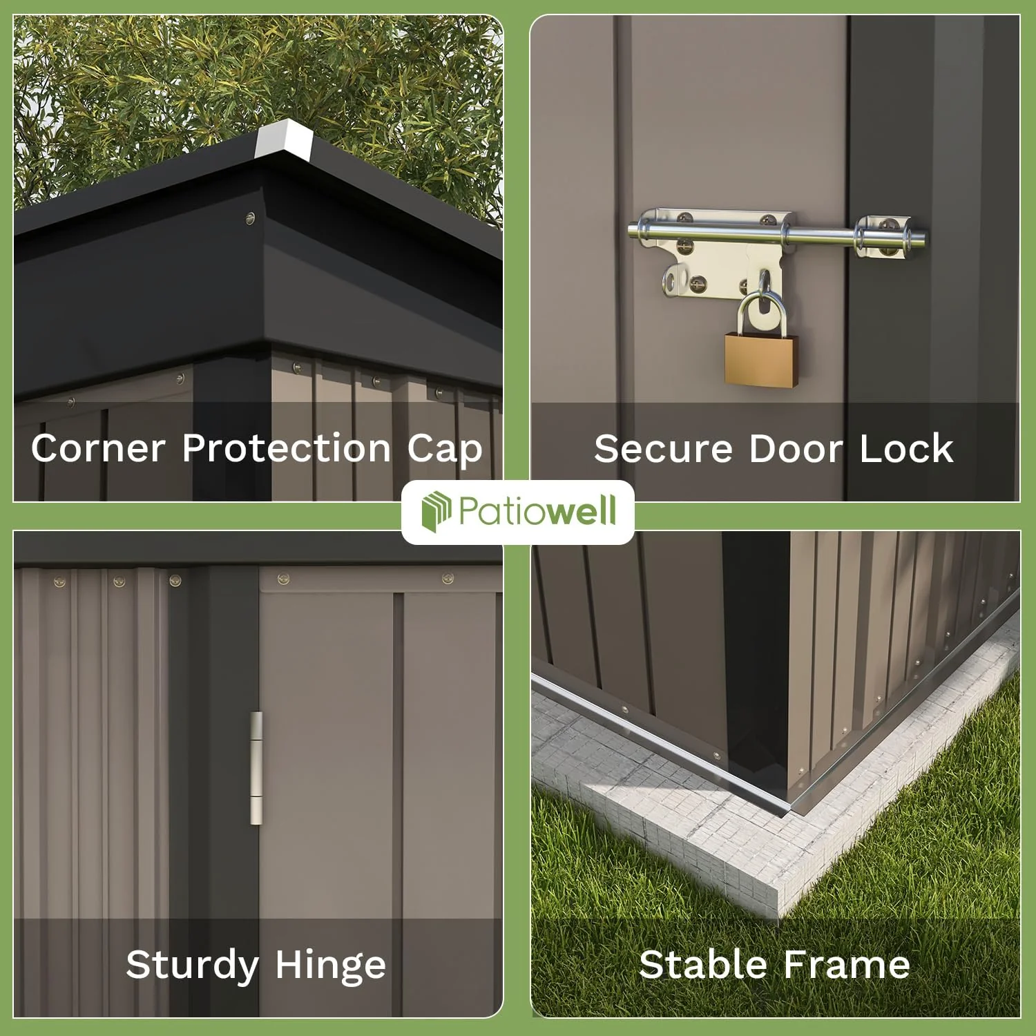 Patiowell 5x3 ft Outdoor Storage Shed - John Pierce Auto Care