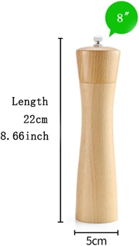 Kitchen Solid Wood Pepper Mill Manual Salt and Peper Grinder with Ceramic Grinding Spice Seasonings BBQ Salt and Pepper Mills - John Pierce Auto Care