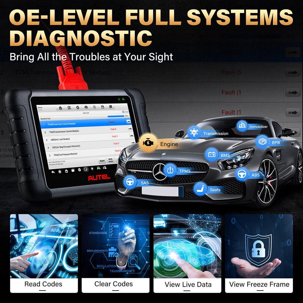 Autel Scanner Maxicom MK808S Car Diagnostic Scan Tool - John Pierce Auto Care