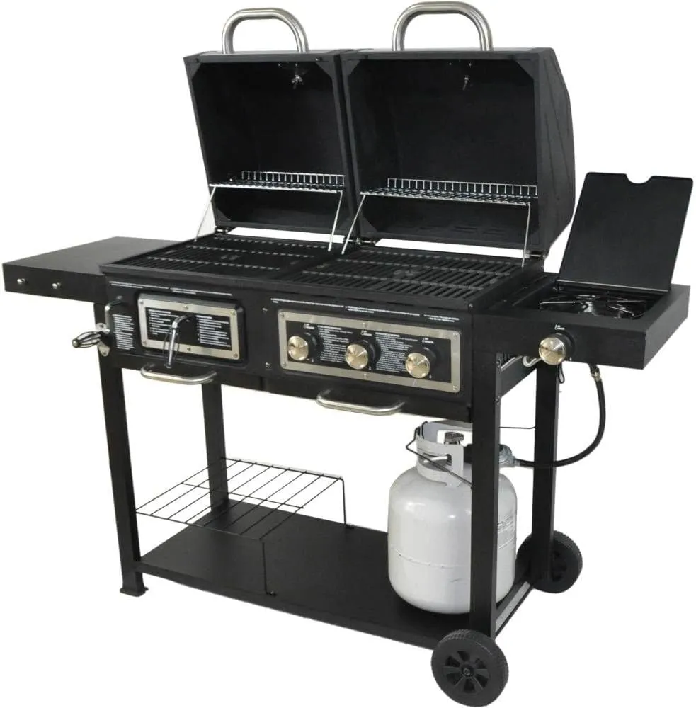 Dual Fuel Combination Charcoal\/Gas Grill - John Pierce Auto Care