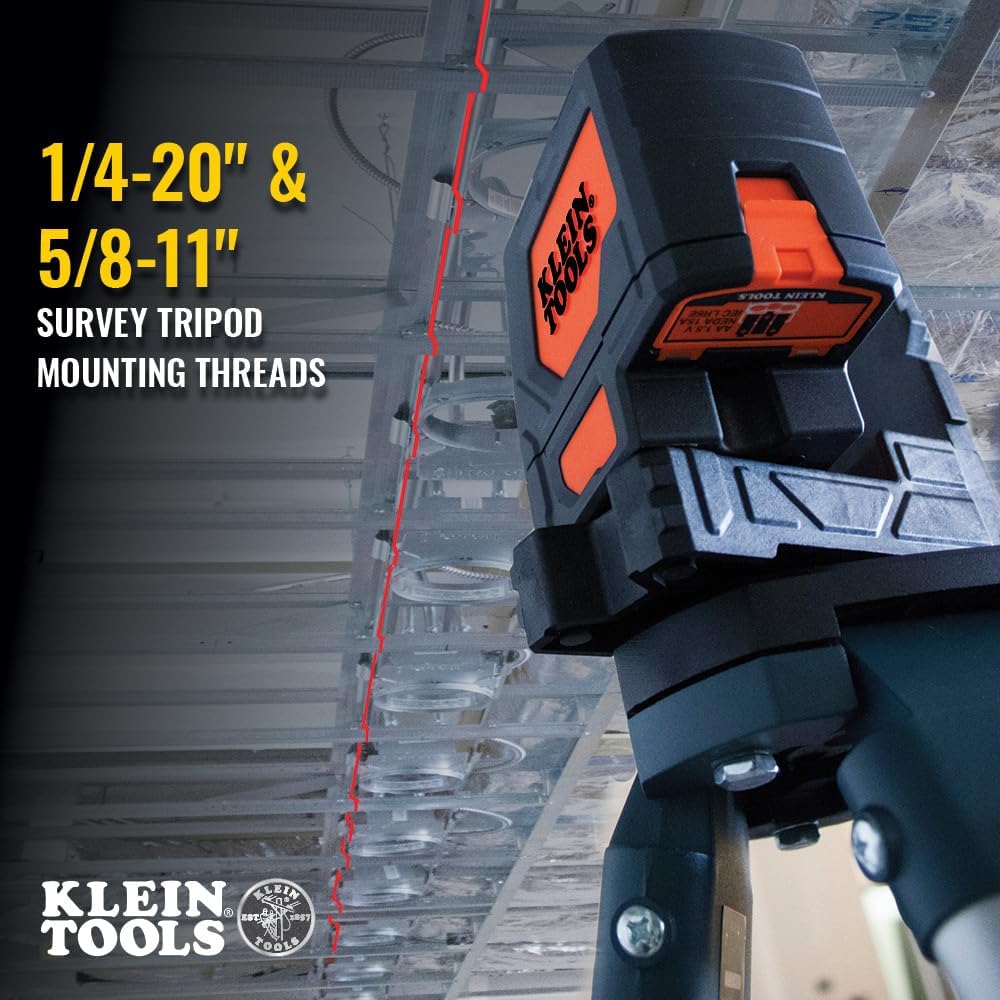 Klein Tools 93LCLS Laser Level, Self Leveling, Cross Line Level with Plumb Spot and Magnetic Mounting Clamp - John Pierce Auto Care