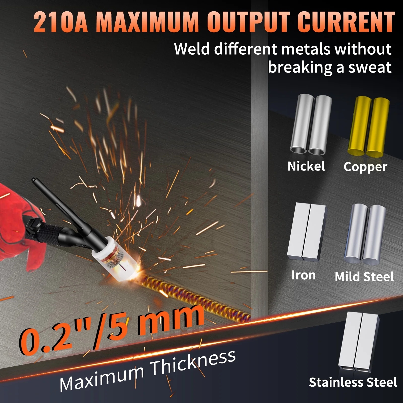 VEVOR 210Amp TIG Welder 110\/220V Dual Voltage HF TIG\/Stick\/Clean 3 in 1 Welder w\/ Pulse, IGBT Inverter \u0026amp; Torch, Digital Arc Welding Machine for Stainless Steel, Iron, Mild Steel, Copper, and Nickel - John Pierce Auto Care