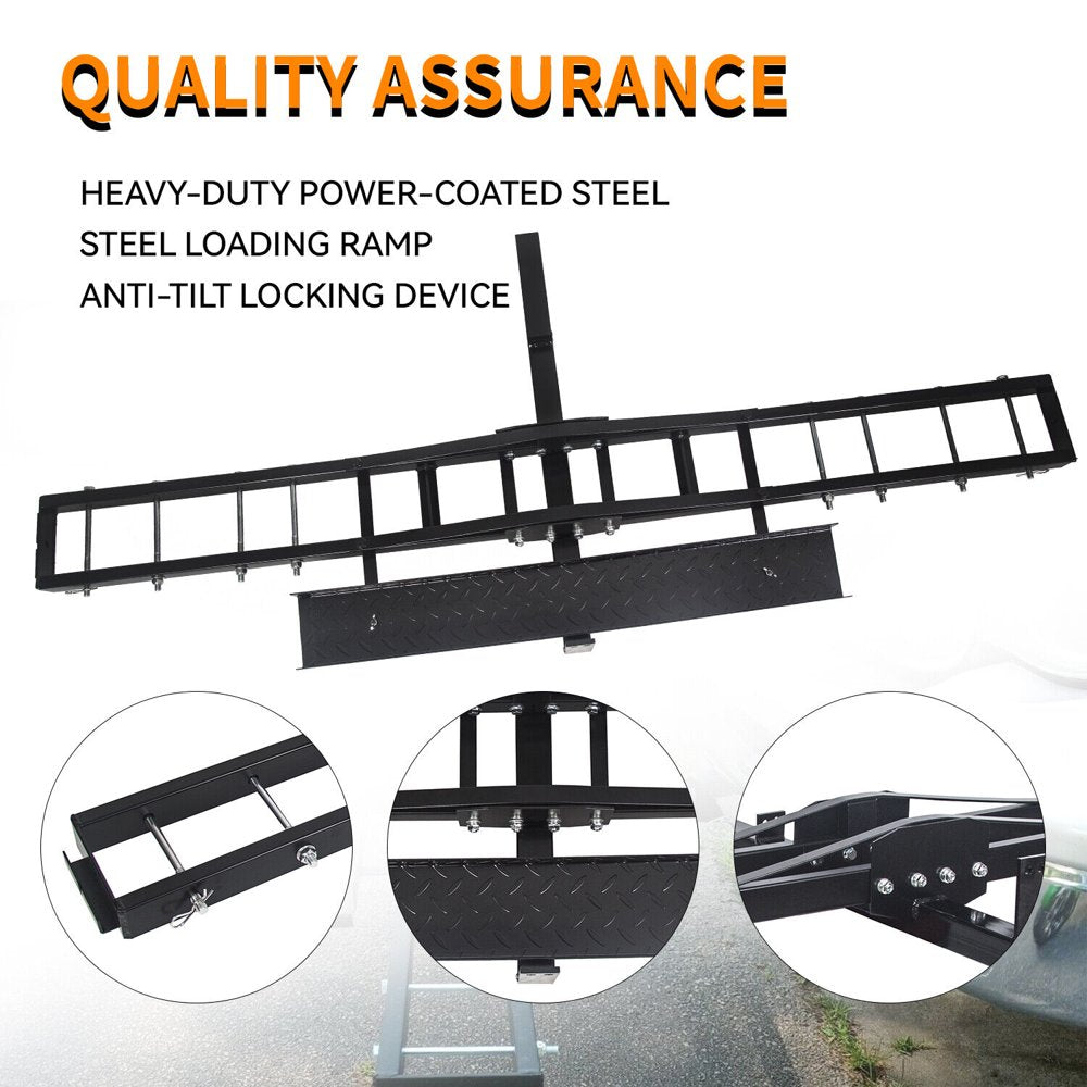 KOJEM 500 Lbs Heavy Duty Motorcycle Dirt Bike Scooter Carrier Hitch Rack - John Pierce Auto Care
