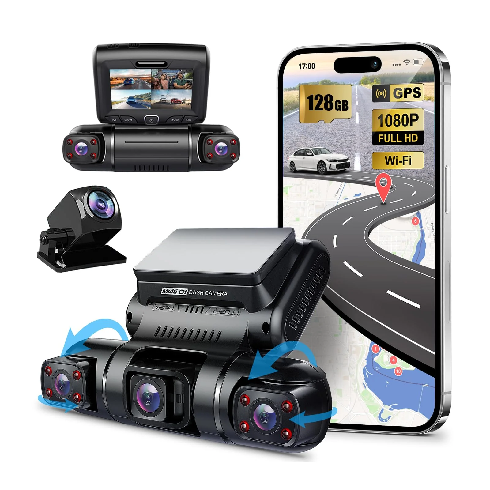 PRUVEEO 4-Channel Dash Cam, 1080P - John Pierce Auto Care