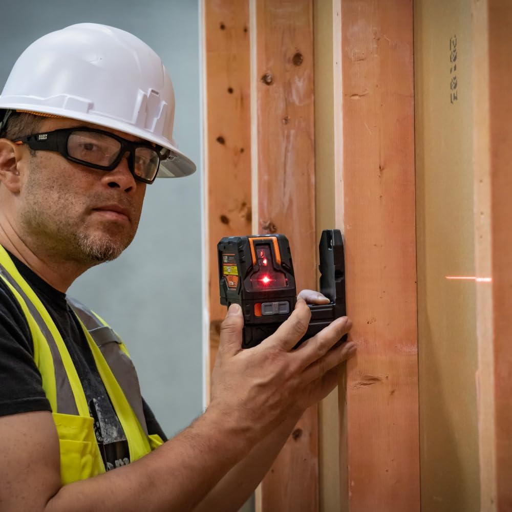 Klein Tools 93LCLS Laser Level, Self Leveling, Cross Line Level with Plumb Spot and Magnetic Mounting Clamp - John Pierce Auto Care