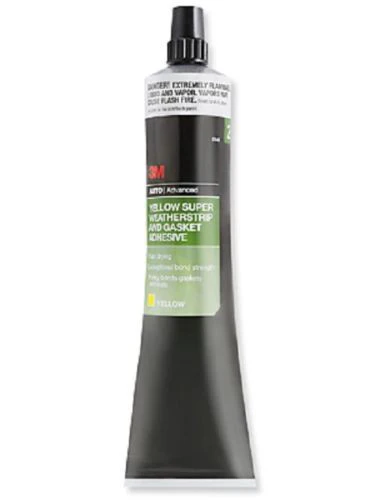 3M™ Yellow Super Weatherstrip and Gasket Adhesive, 08001, 5 fl oz - John Pierce Auto Care