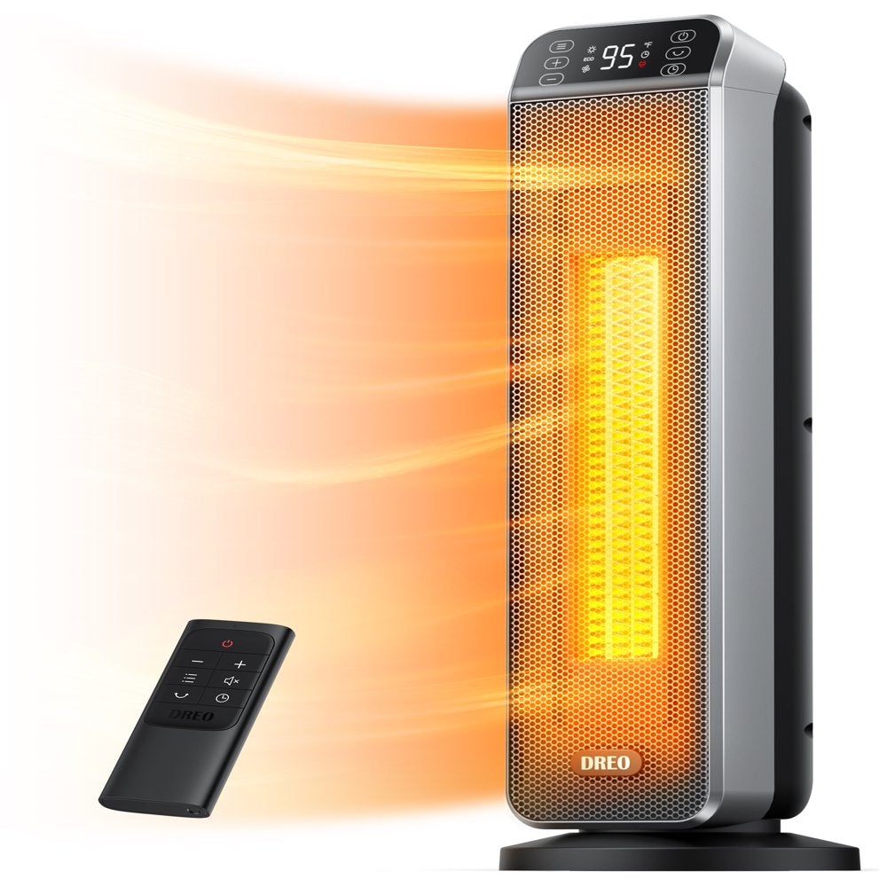 Dreo Electric Space Heater, 24\u0026quot; 11ft\/s Fast Quiet Heating with Remote, 3 Modes - John Pierce Auto Care