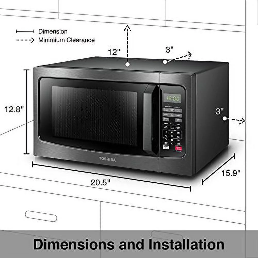 Toshiba 1.2 Cu. Ft. 1100W Microwave - John Pierce Auto Care