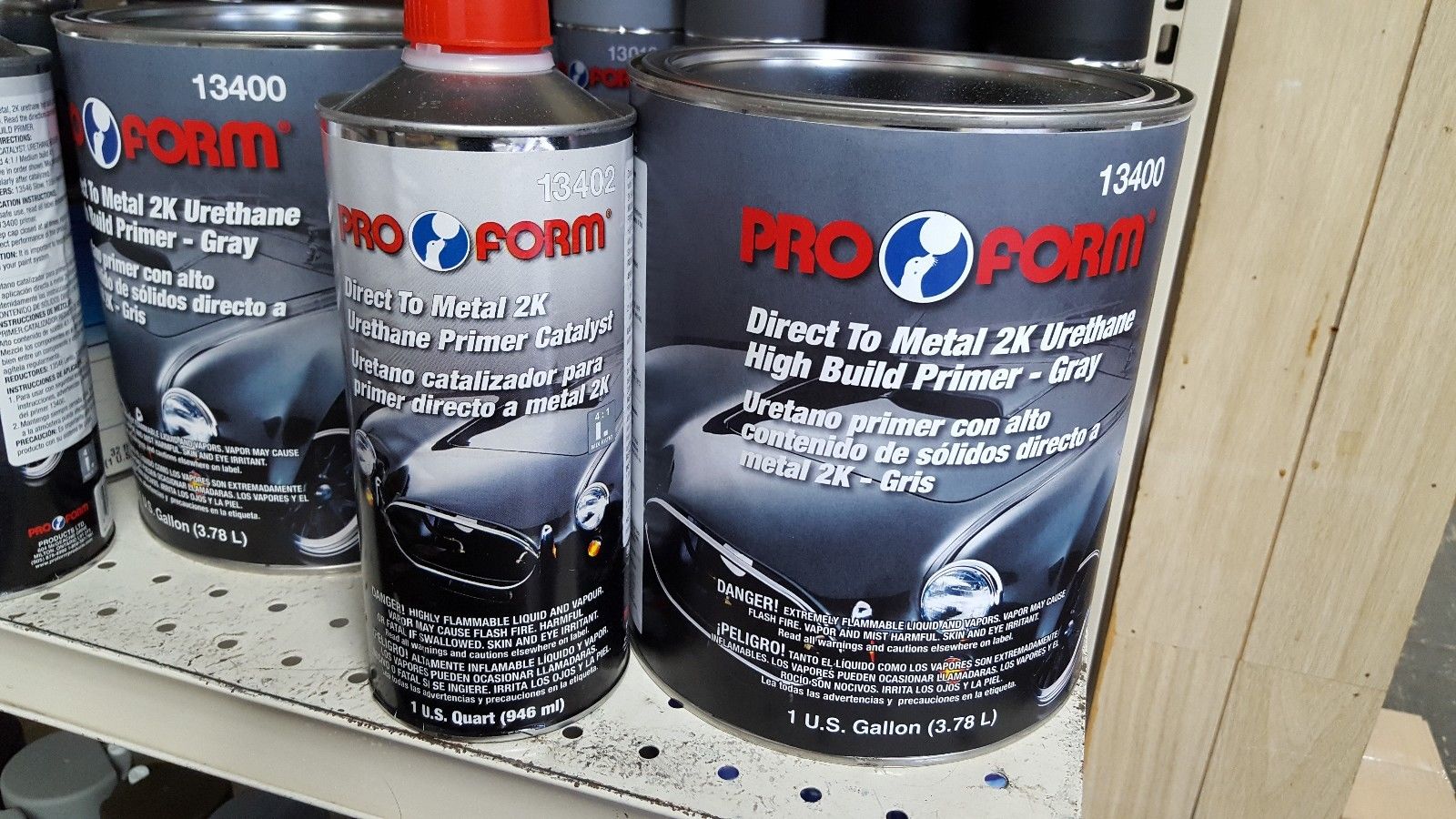 2K Urethane HS Primer Gallon Kit Gray DTM -Pro Form 13400 W/ Std Hardener - John Pierce Auto Care