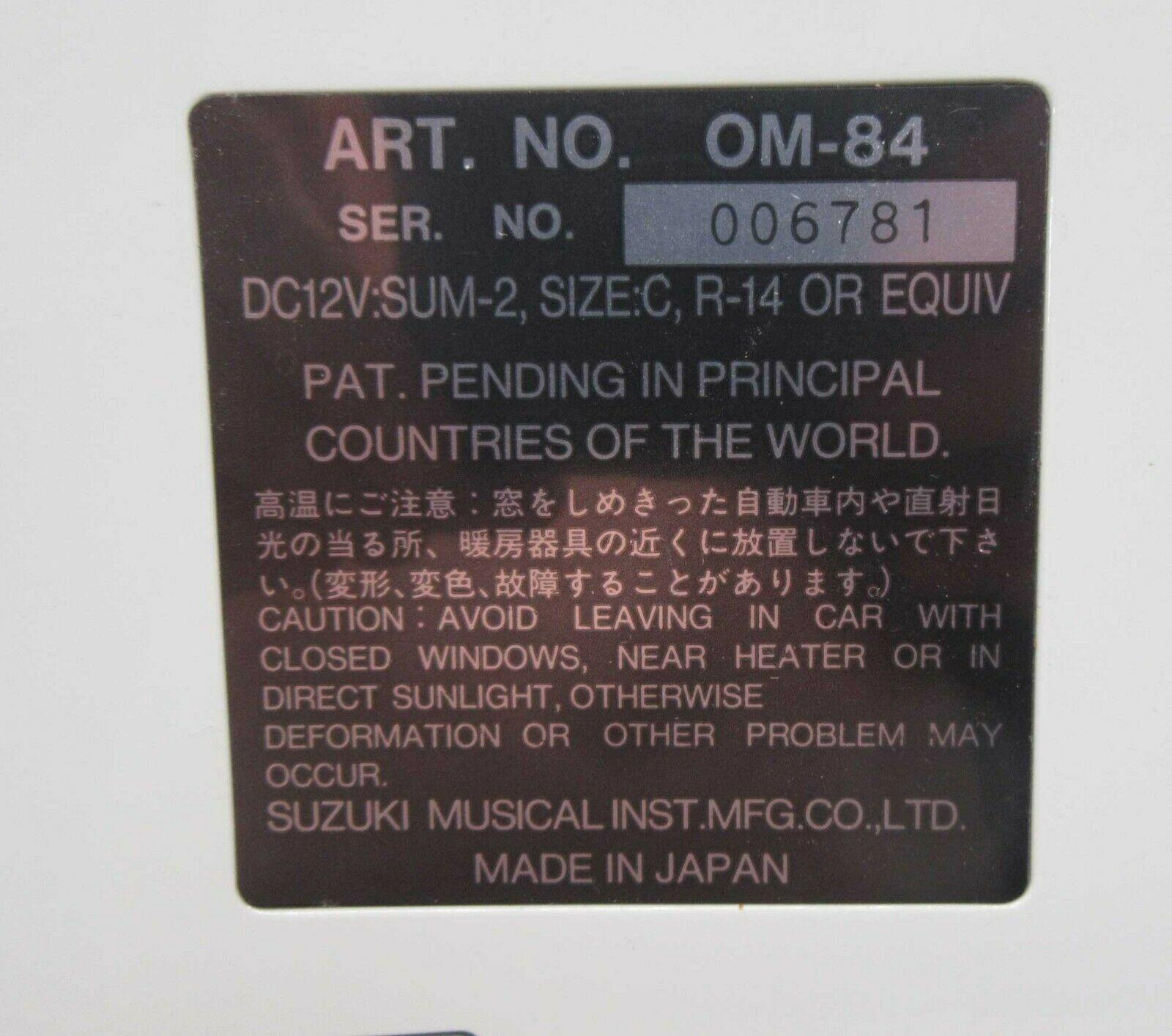 Suzuki Omnichord OM 84 System Two w\/ Hard Case Power Supply Manual TESTED! WORKS - John Pierce Auto Care