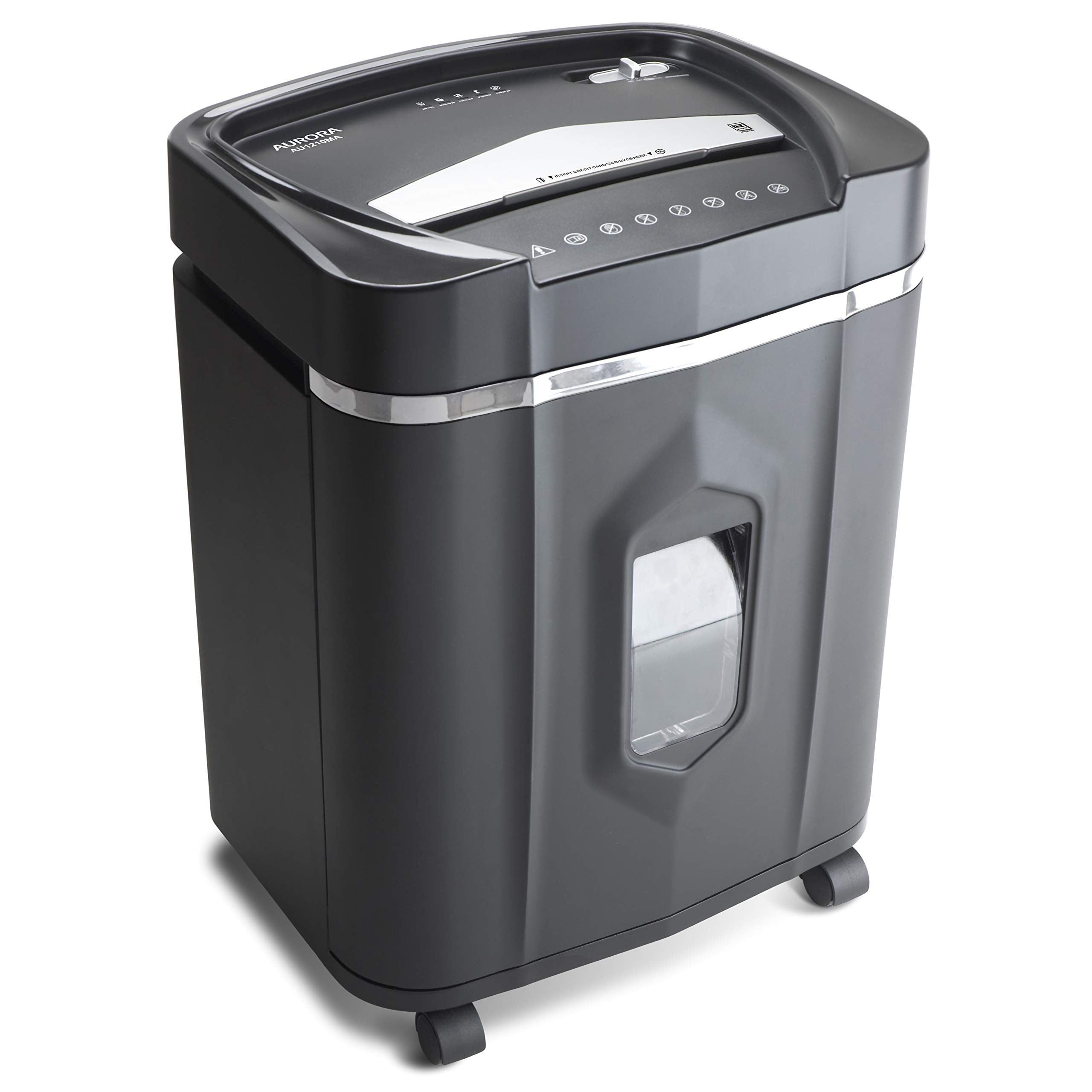 Aurora 12 Sheet Micro Cut Paper\/CD and Credit Card\/ 60 Minutes Continuous Run Time Shredder - John Pierce Auto Care