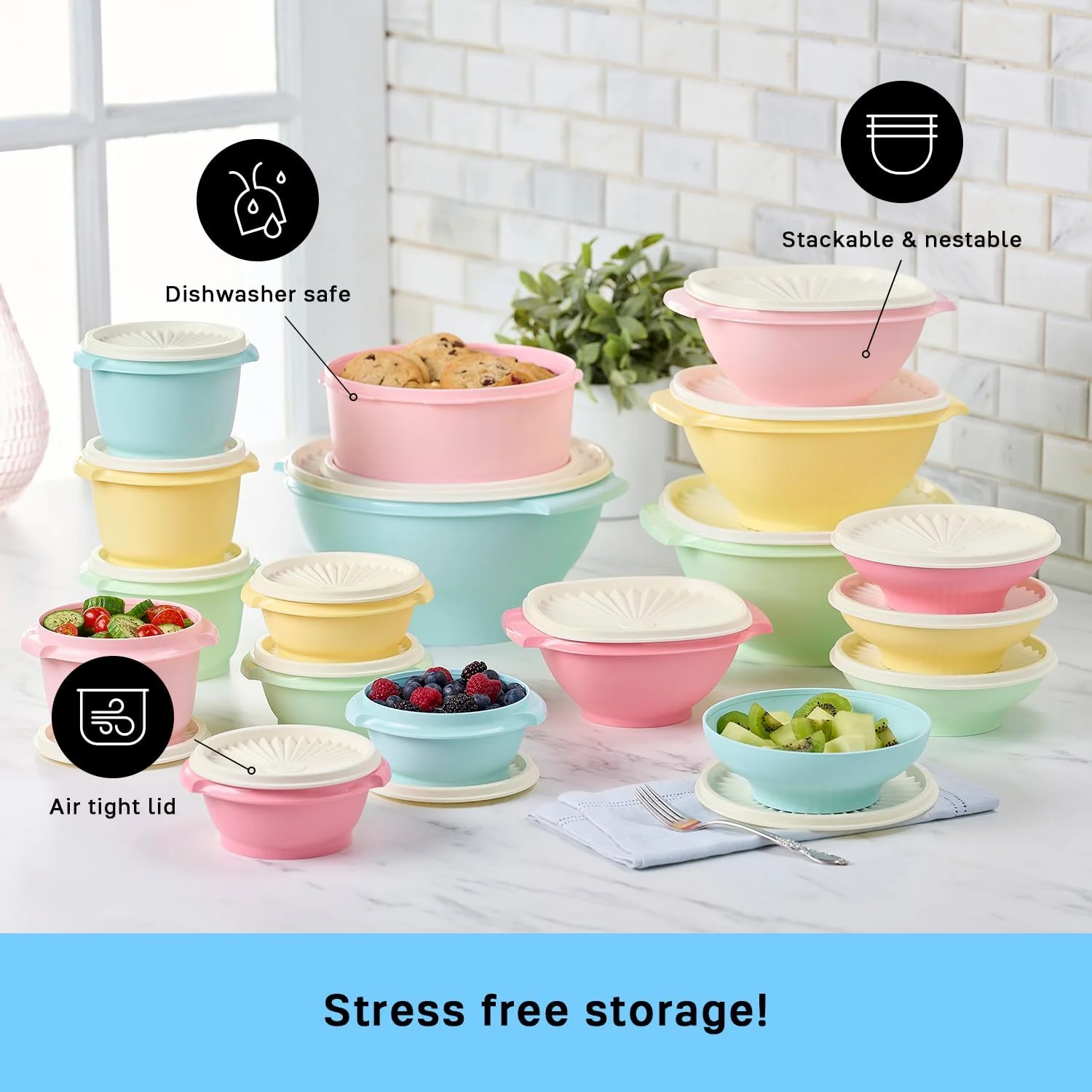 Tupperware Heritage 36-Piece Food Storage Set - John Pierce Auto Care