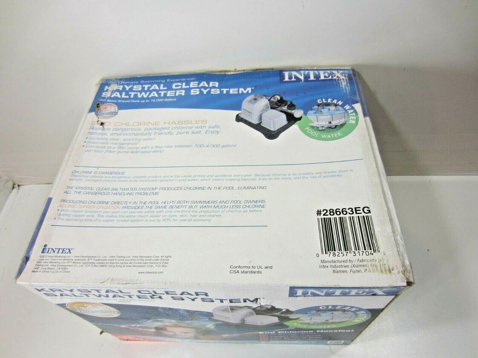 Krystal Clear Saltwater Pool System 2 Stage Filter CS8110 15k GAL - John Pierce Auto Care
