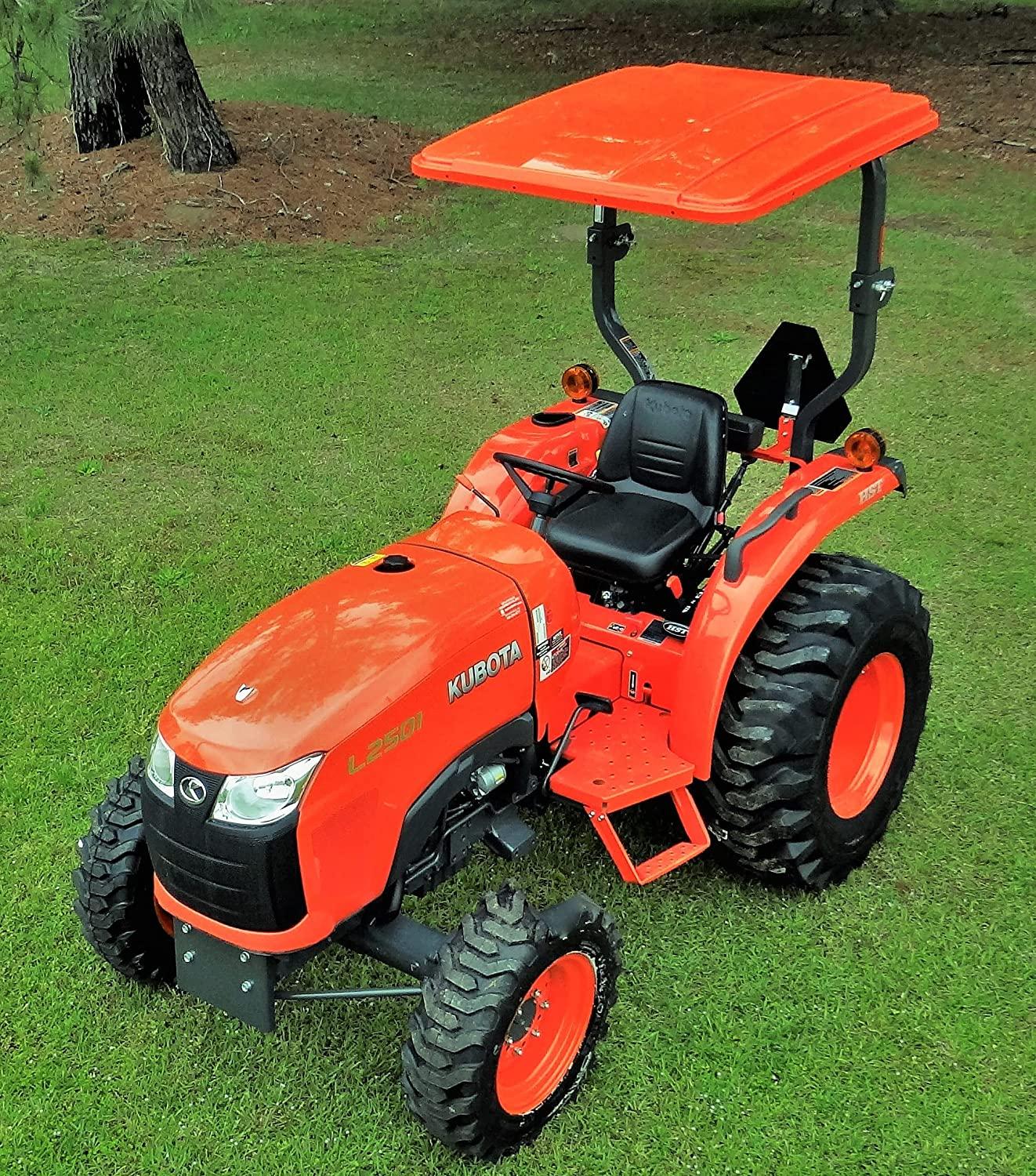 Orange Canopy for Kubota Tractor (45��� x 50���) Made in USA - John Pierce Auto Care