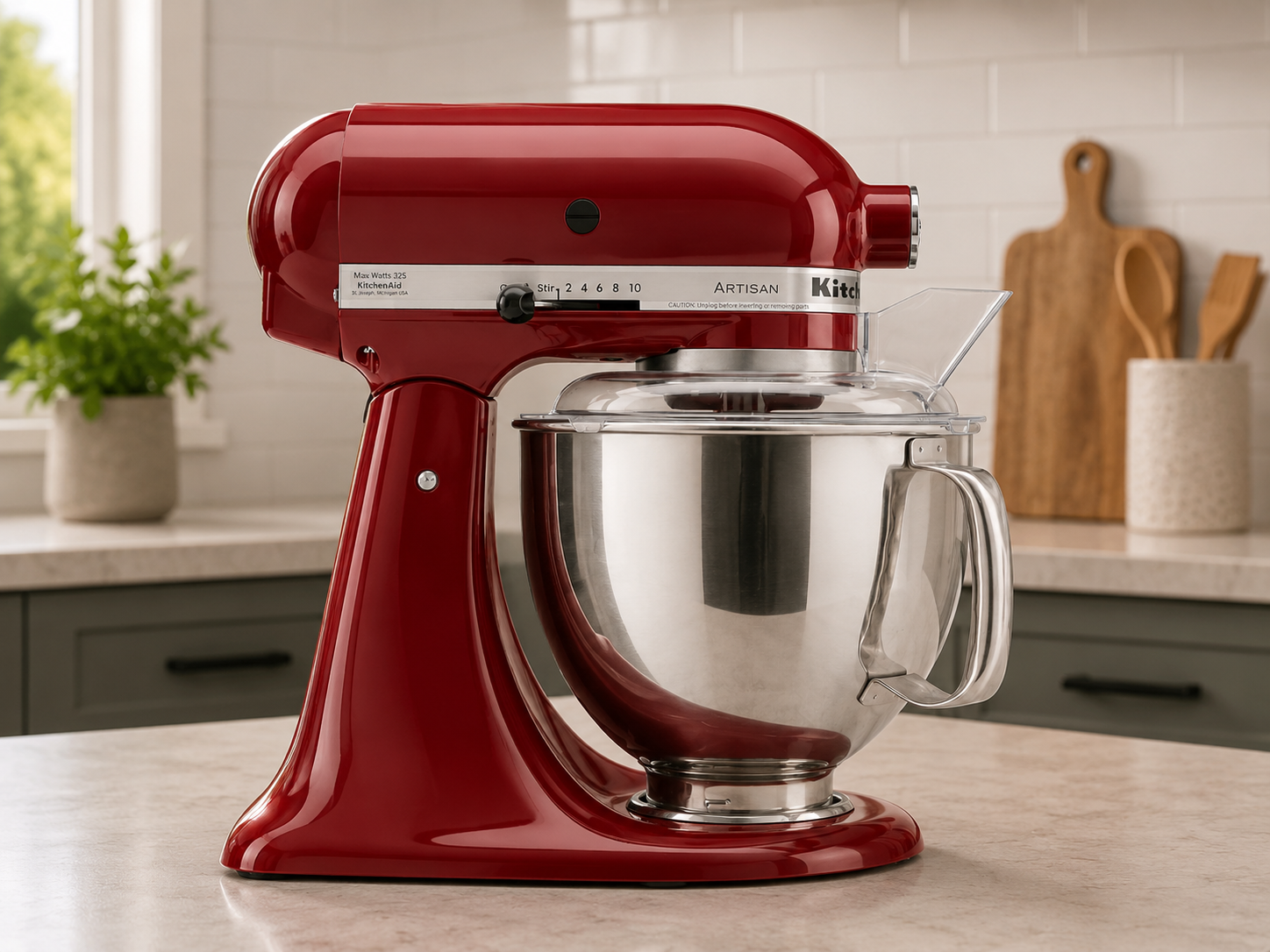 KitchenAid Artisan 5-Quart Stand Mixer, Red - John Pierce Auto Care