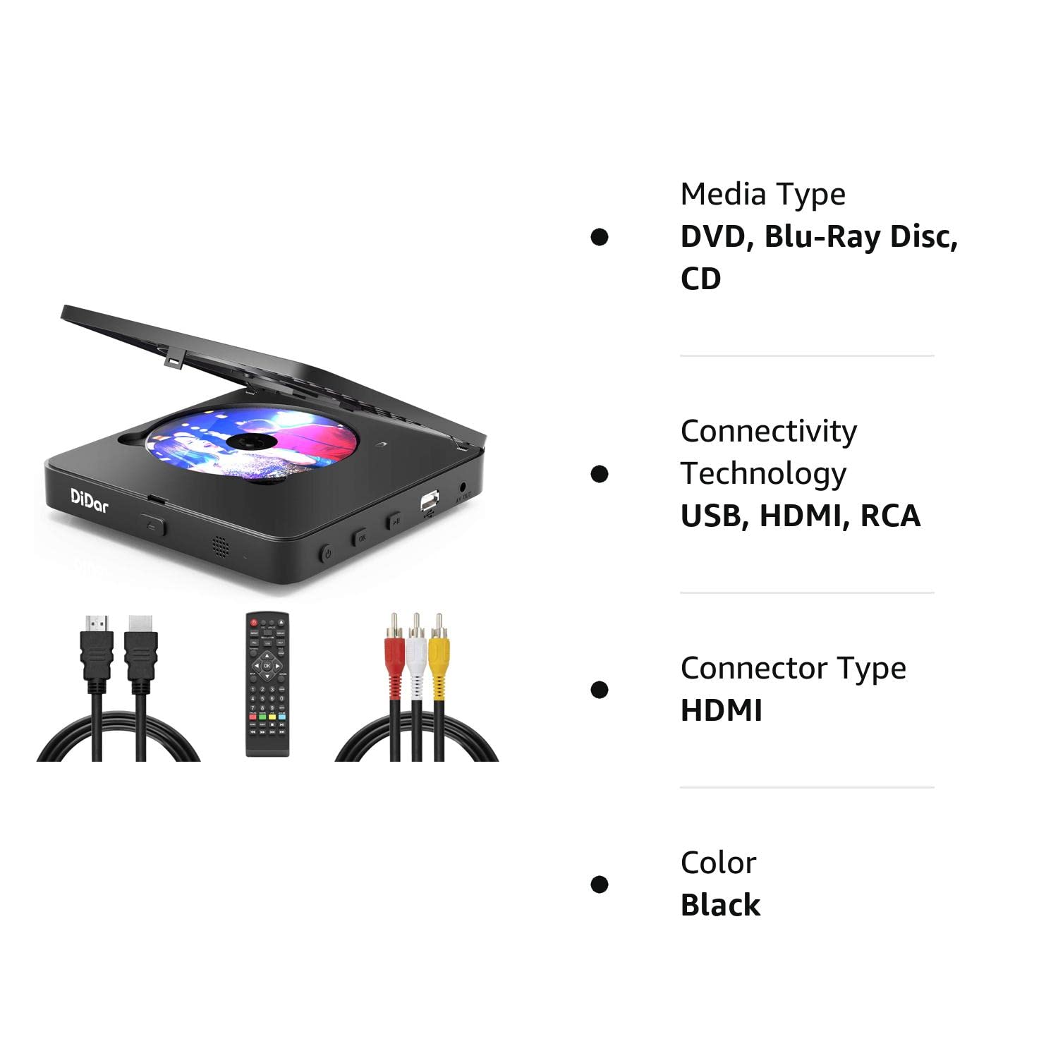 Super Mini Blu ray Disc Player for TV,1080P Blue ray HD DVD Player - John Pierce Auto Care
