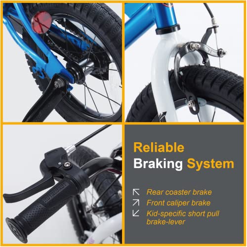 Royalbaby Kids Bike Freestyle BMX Bicycle with Training Wheels Kickstand - John Pierce Auto Care