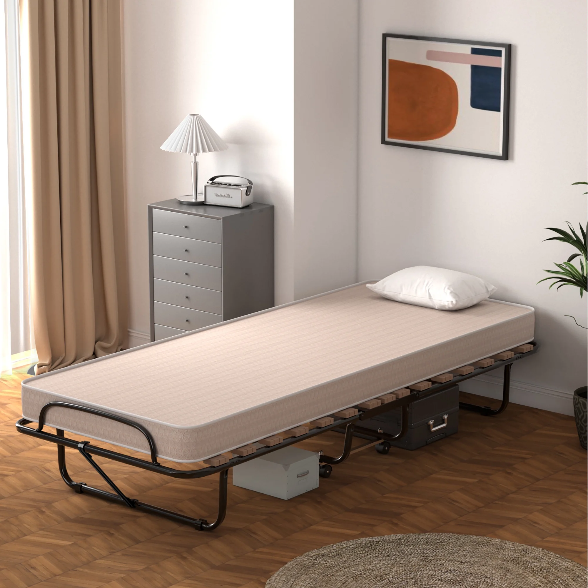 Costway Portable Folding Bed with Mattress - John Pierce Auto Care