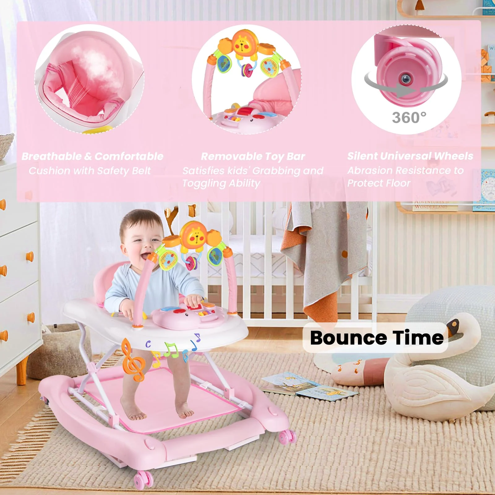 Boyro 5-in-1 Baby Walker for Infants - John Pierce Auto Care