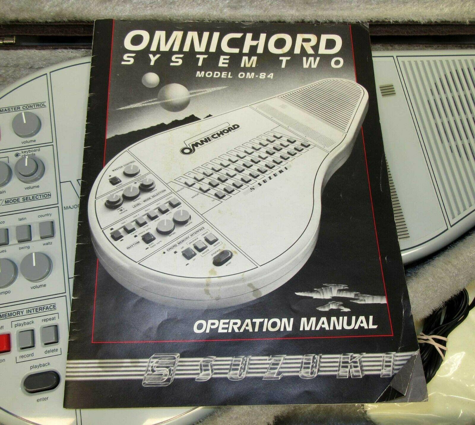 Suzuki Omnichord OM 84 System Two w\/ Hard Case Power Supply Manual TESTED! WORKS - John Pierce Auto Care