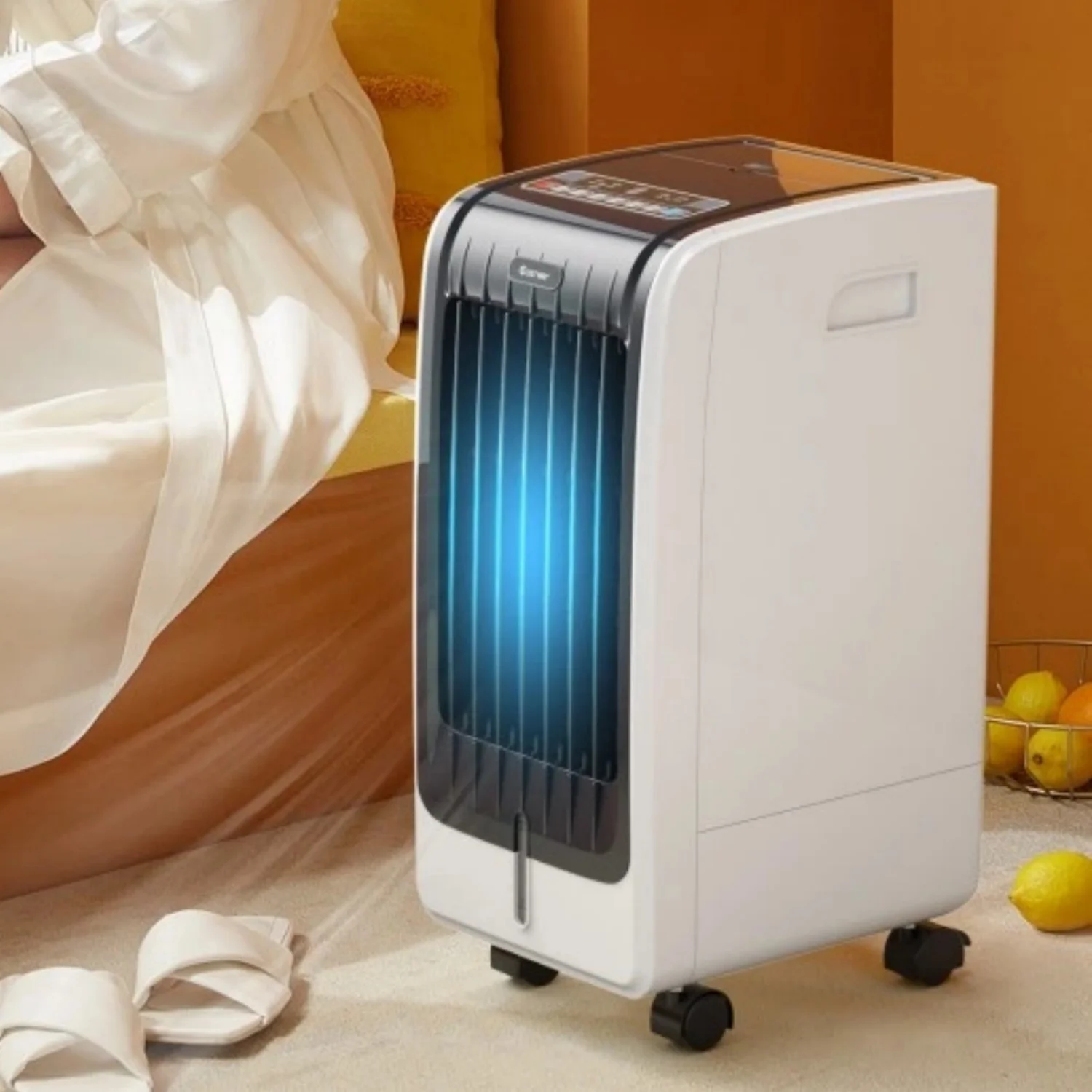 Portable Cooling Evaporative Fan with 3 Speed and 8H Timer Function 110V (White) - John Pierce Auto Care