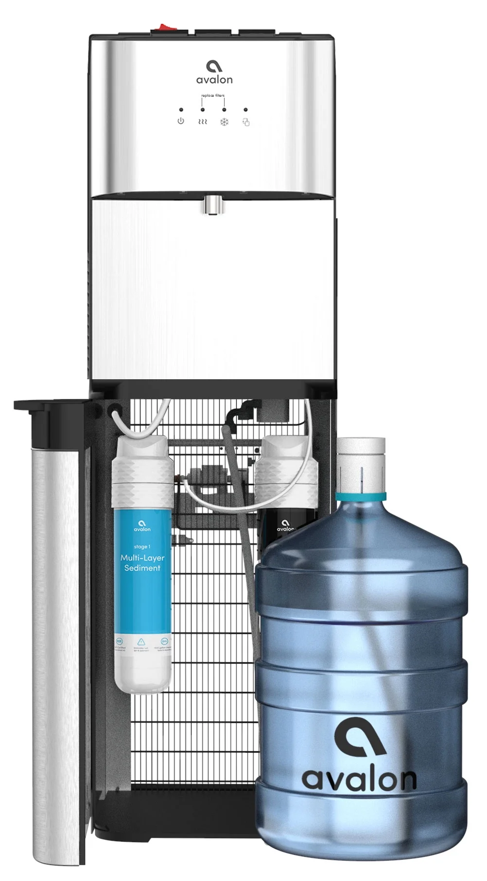 Avalon Bottom Loading Water Dispenser, Stainless - John Pierce Auto Care