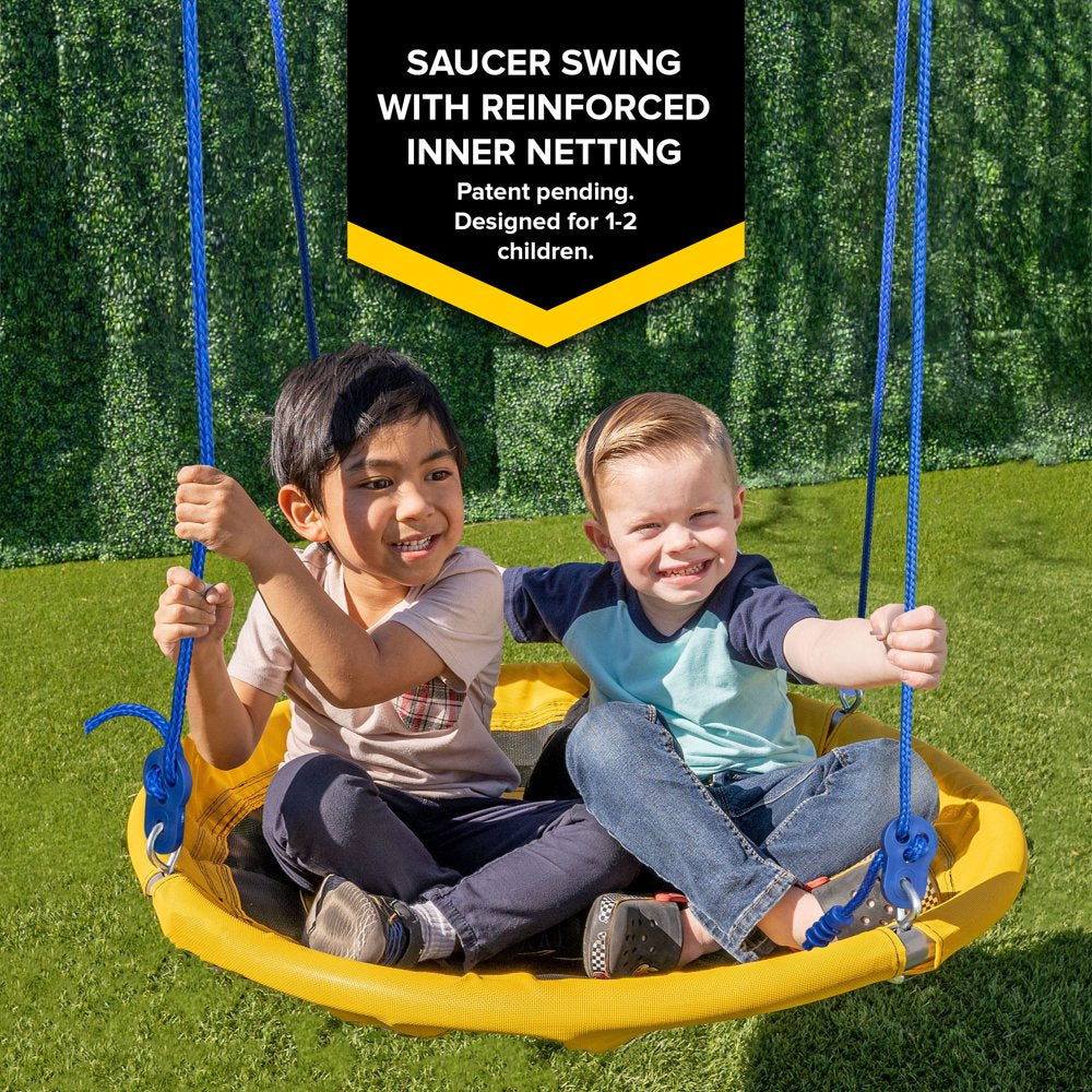 Sportspower Swing and Saucer Swing Metal Set with Heavy Duty A Frame, Holds up to 300 Lb. - John Pierce Auto Care