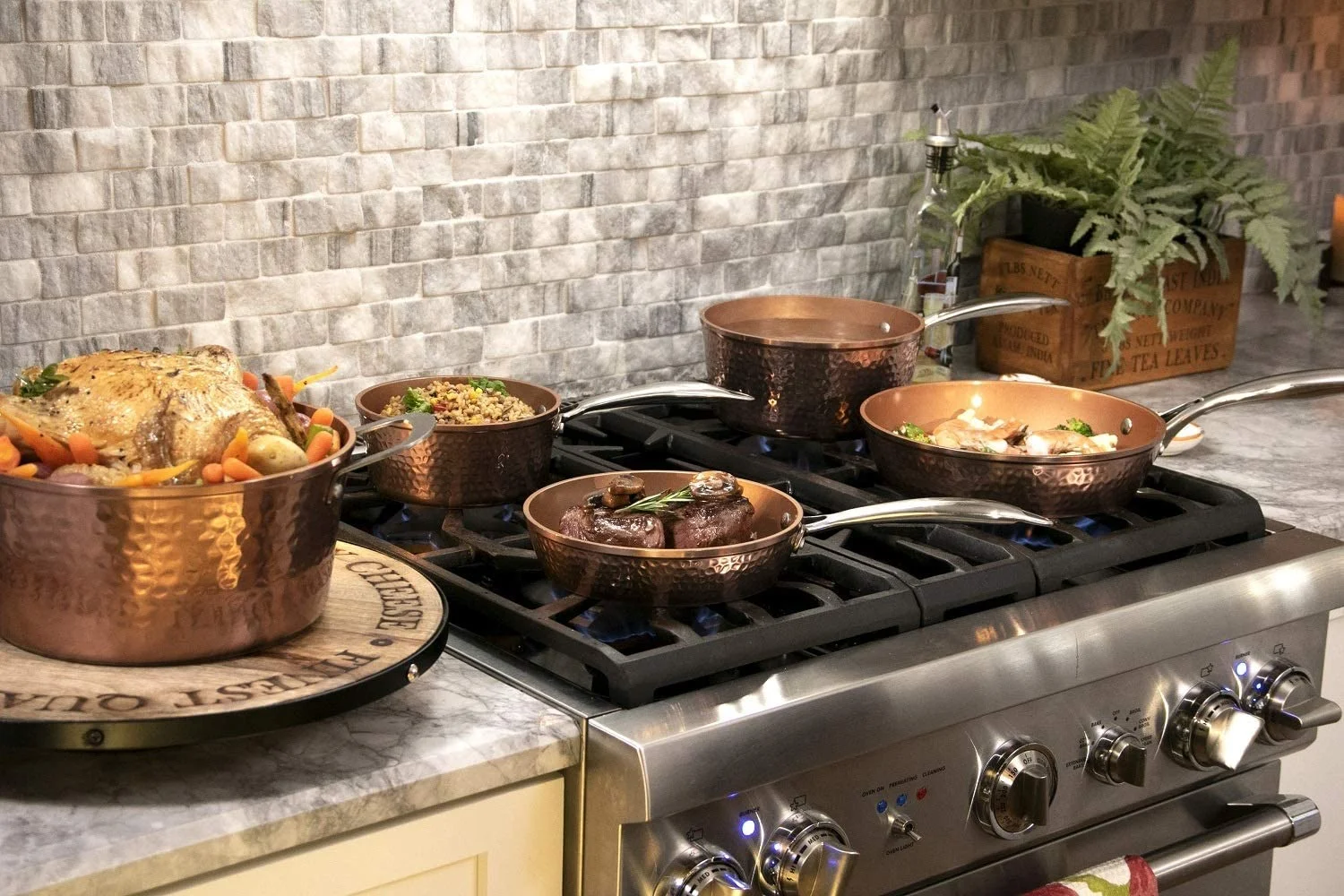 Gotham Steel 15-Piece Hammered Cookware Set - John Pierce Auto Care