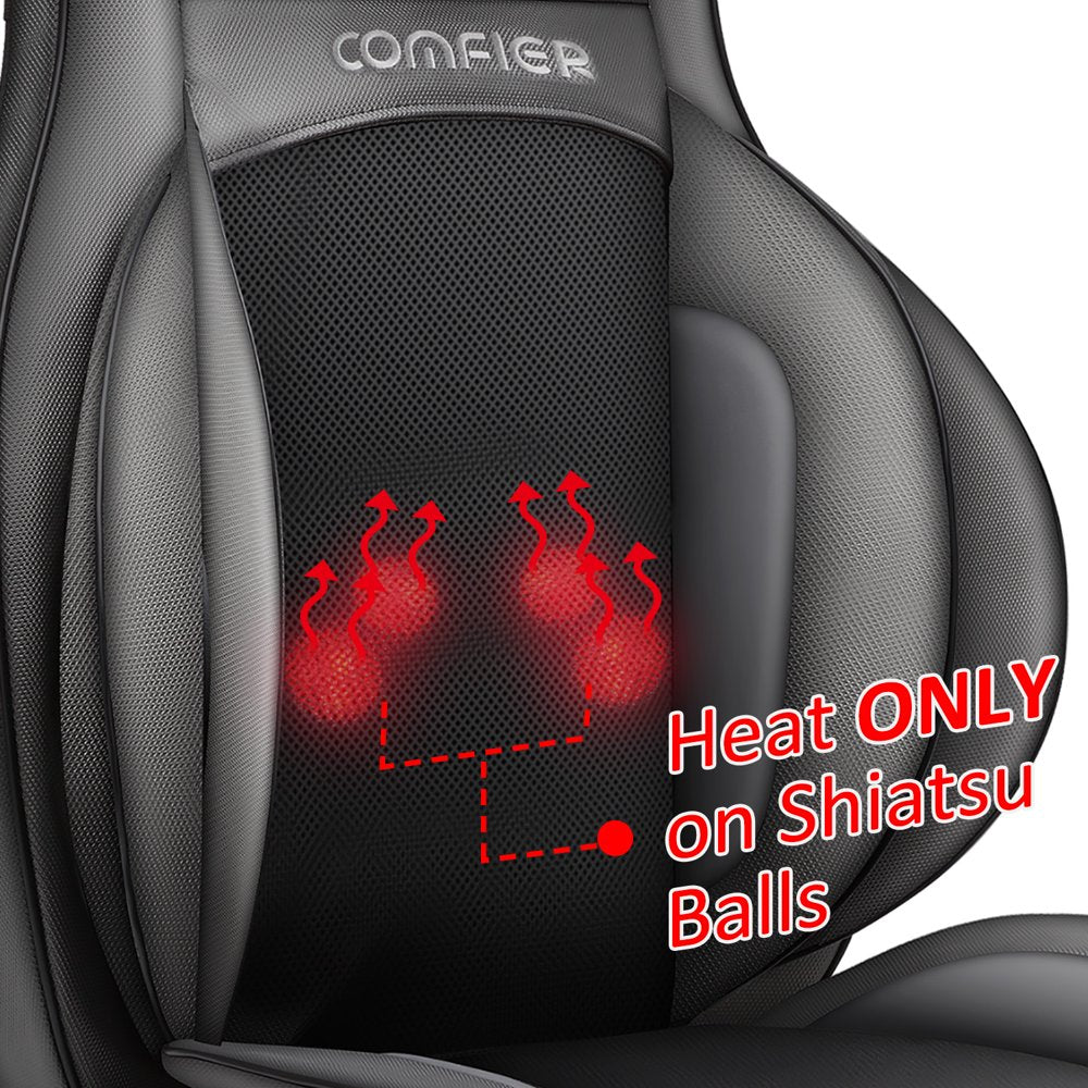 Comfier Shiatsu Neck Back Massager with Heat, Air Compression Massage Chair Pad - John Pierce Auto Care