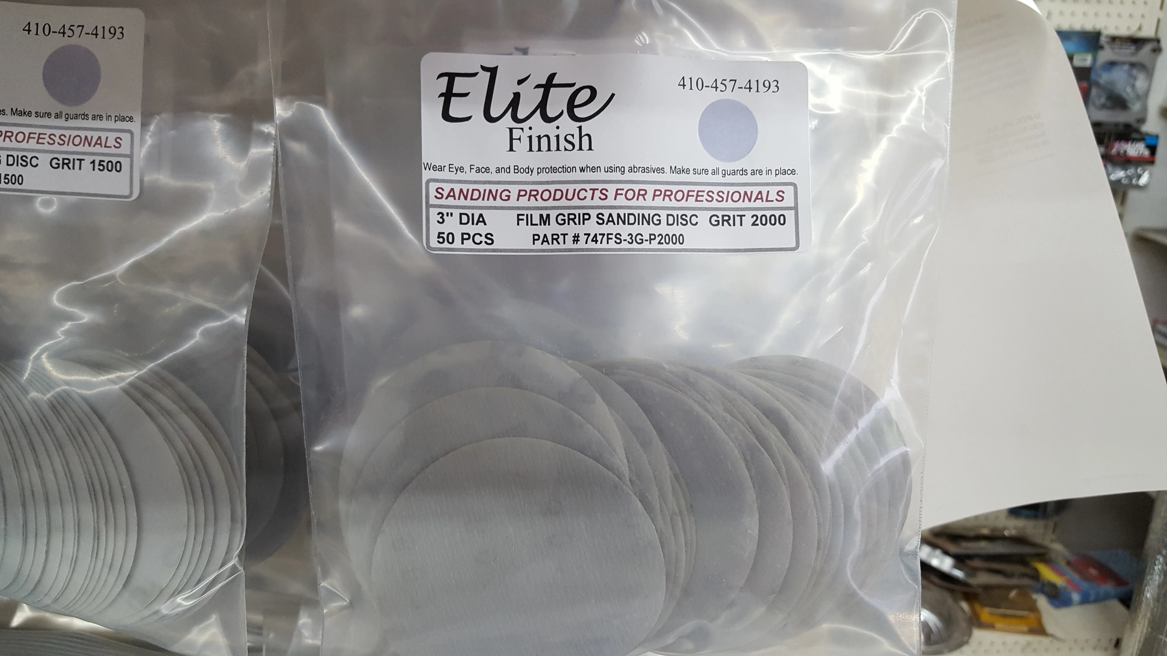 Copy of Copy of Elite Finish Disc 3'' Gripon 3000 Grit Sandpaper 50 pack Wet or Dry - John Pierce Auto Care