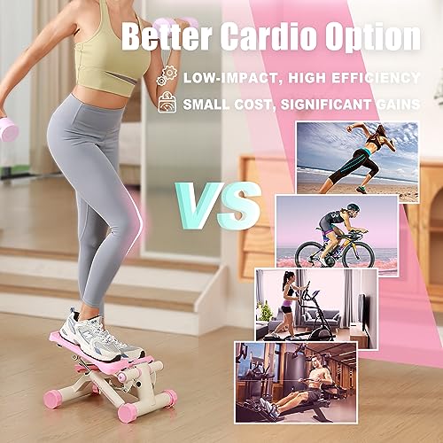 FLYBIRD Stepper for Exercise, Portable Stair Stepper with Resistance Bands for Full Body Workout - John Pierce Auto Care