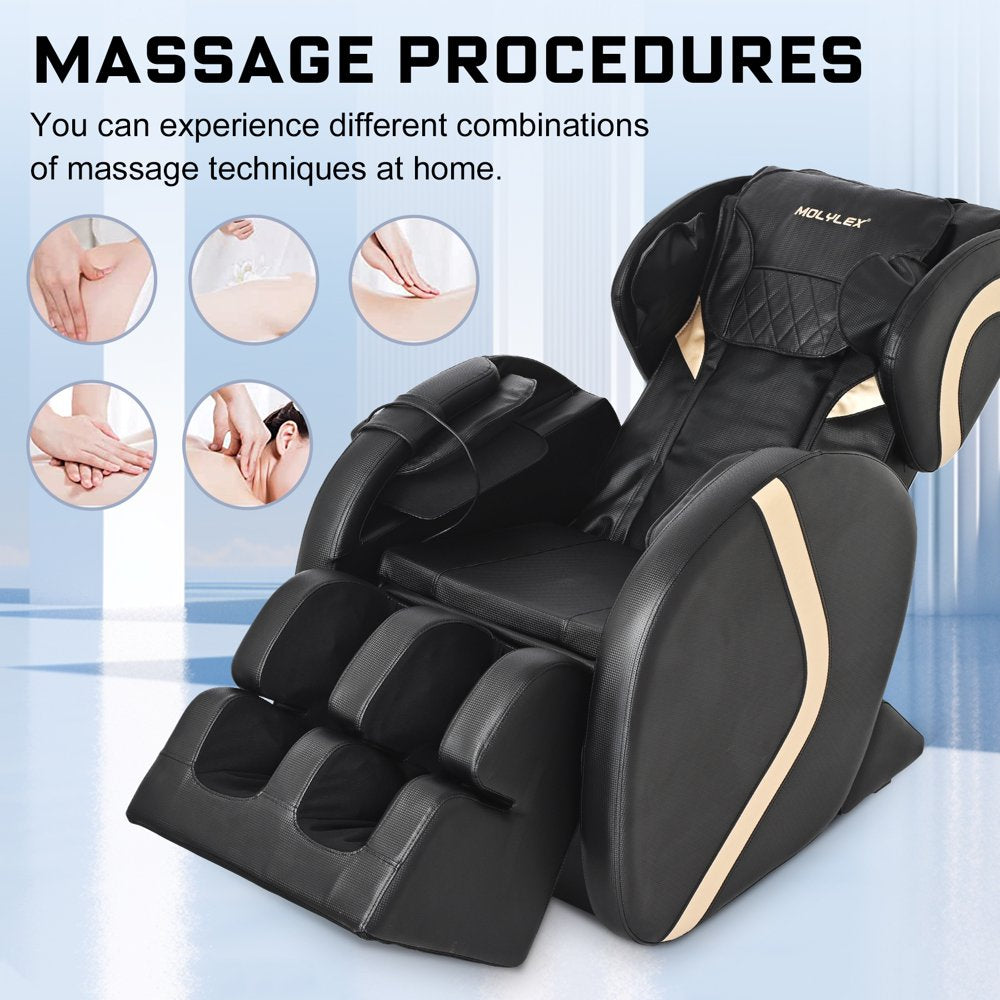 Molylex 2023 Small Massage Chair with Zero Gravity, Full Body Massage Chair with Heating, Airbags - John Pierce Auto Care