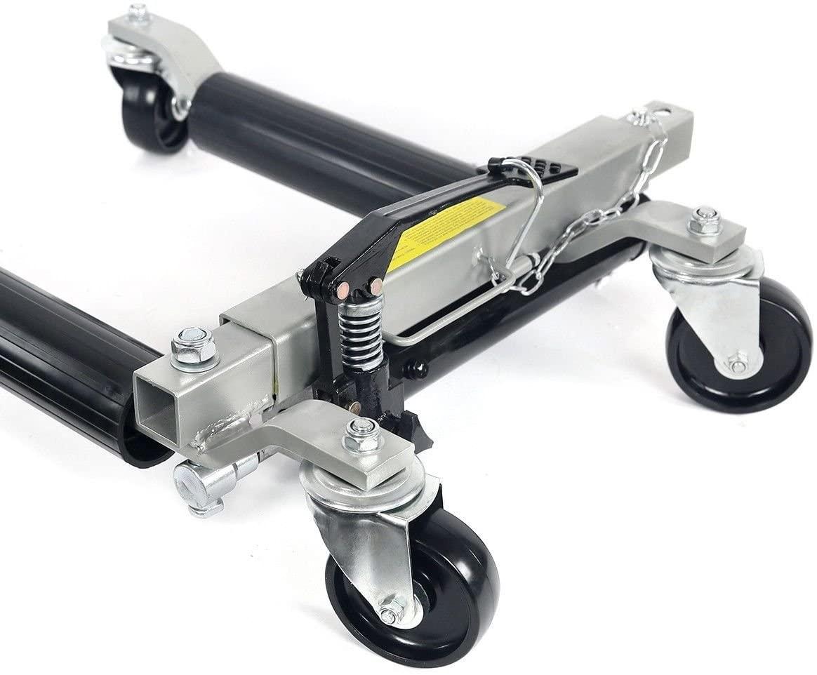 Stark Set of (4) Wheel Dolly Car Skates Vehicle Positioning Hydraulic Tire Jack Truck Rv Trailer Pick Up Dolly Ratcheting Foot Pedal, 1500LBS - John Pierce Auto Care