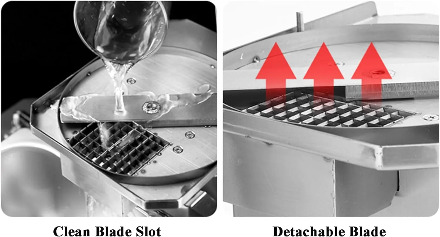 Commercial vegetable cutter Electric fruit cutter, 110V stainless steel automatic fruit and vegetable cutter - John Pierce Auto Care