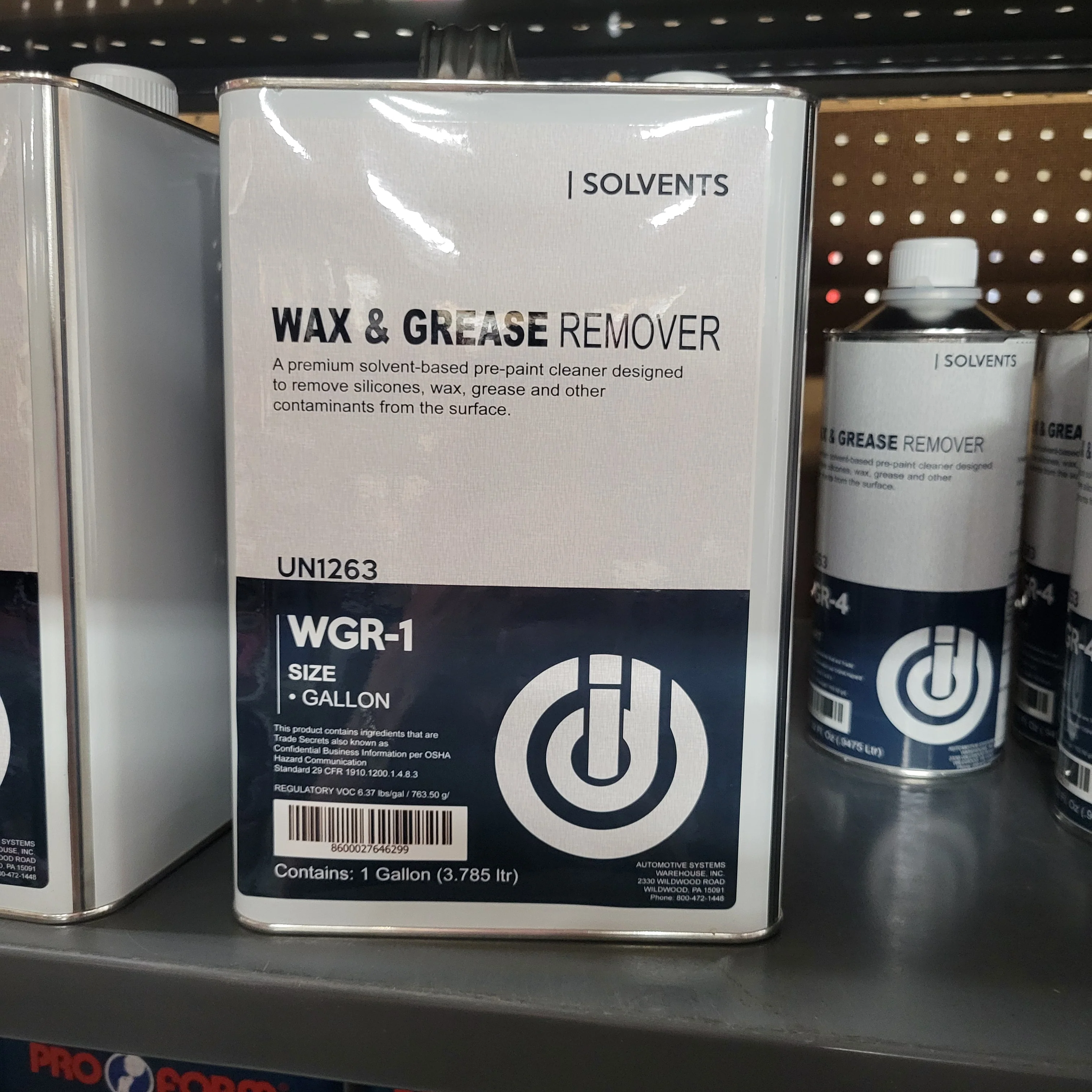 Wax and Grease Remover Paint Prep DI 1 Gallon WGR-1 - John Pierce Auto Care